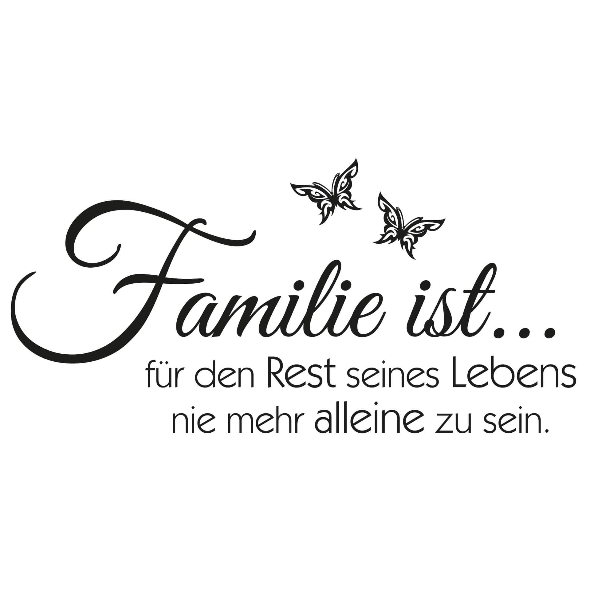 Wandtattoo Famlie ist... 03