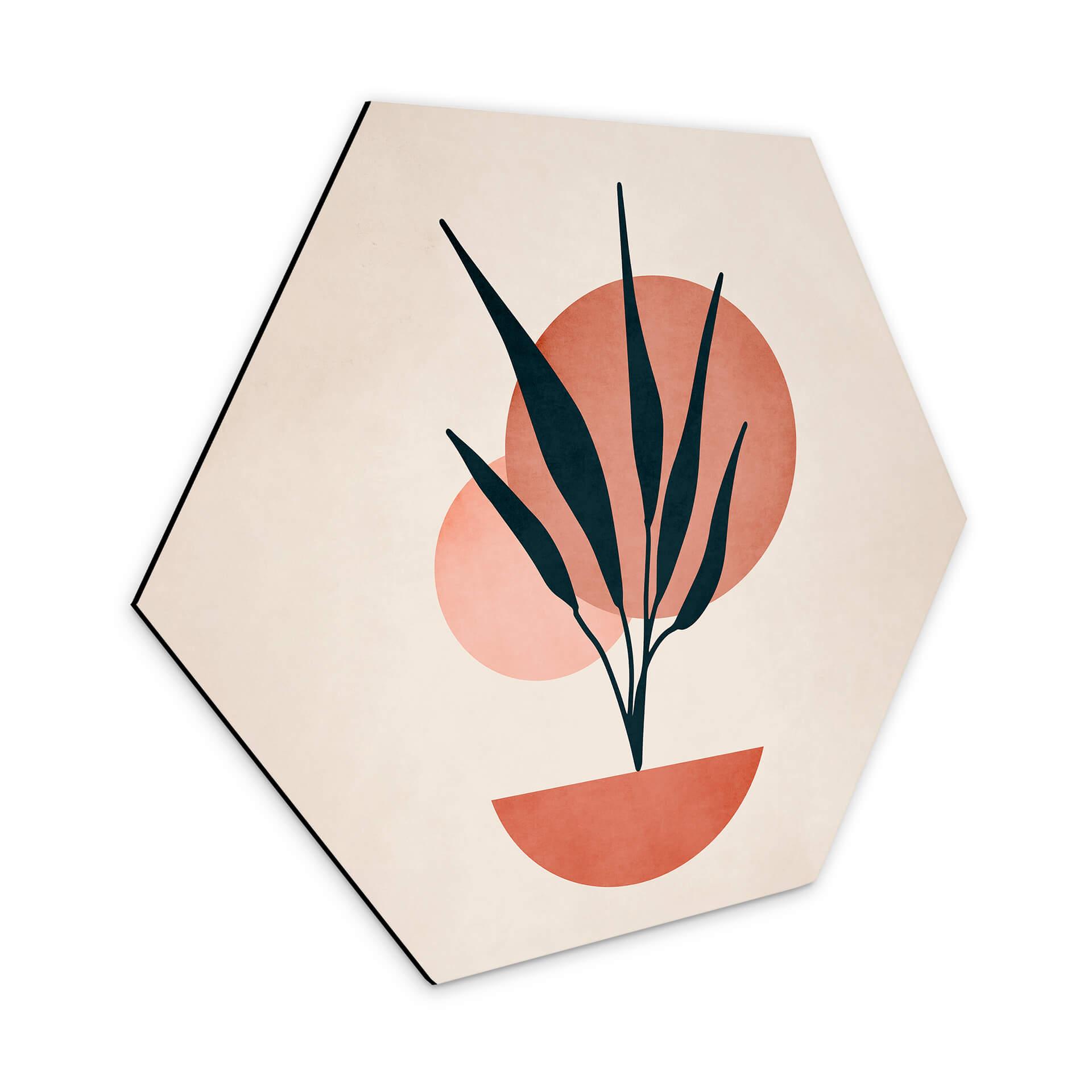 Hexagone - alu-Dibond Plante abstraite - Kubistika - Copenhague