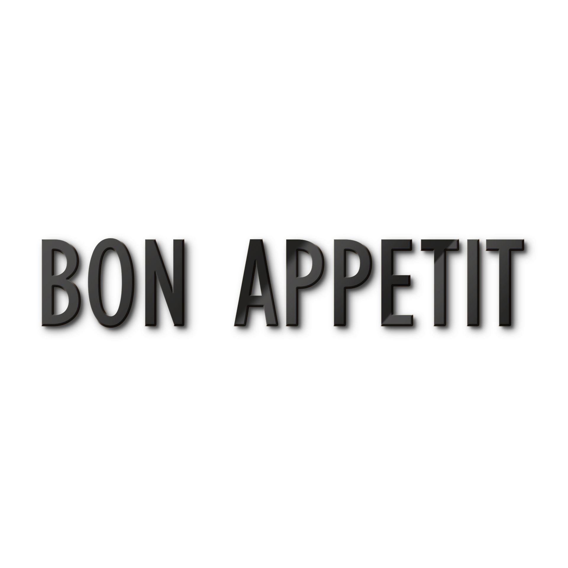 Letras acrílicas Bon Appetit