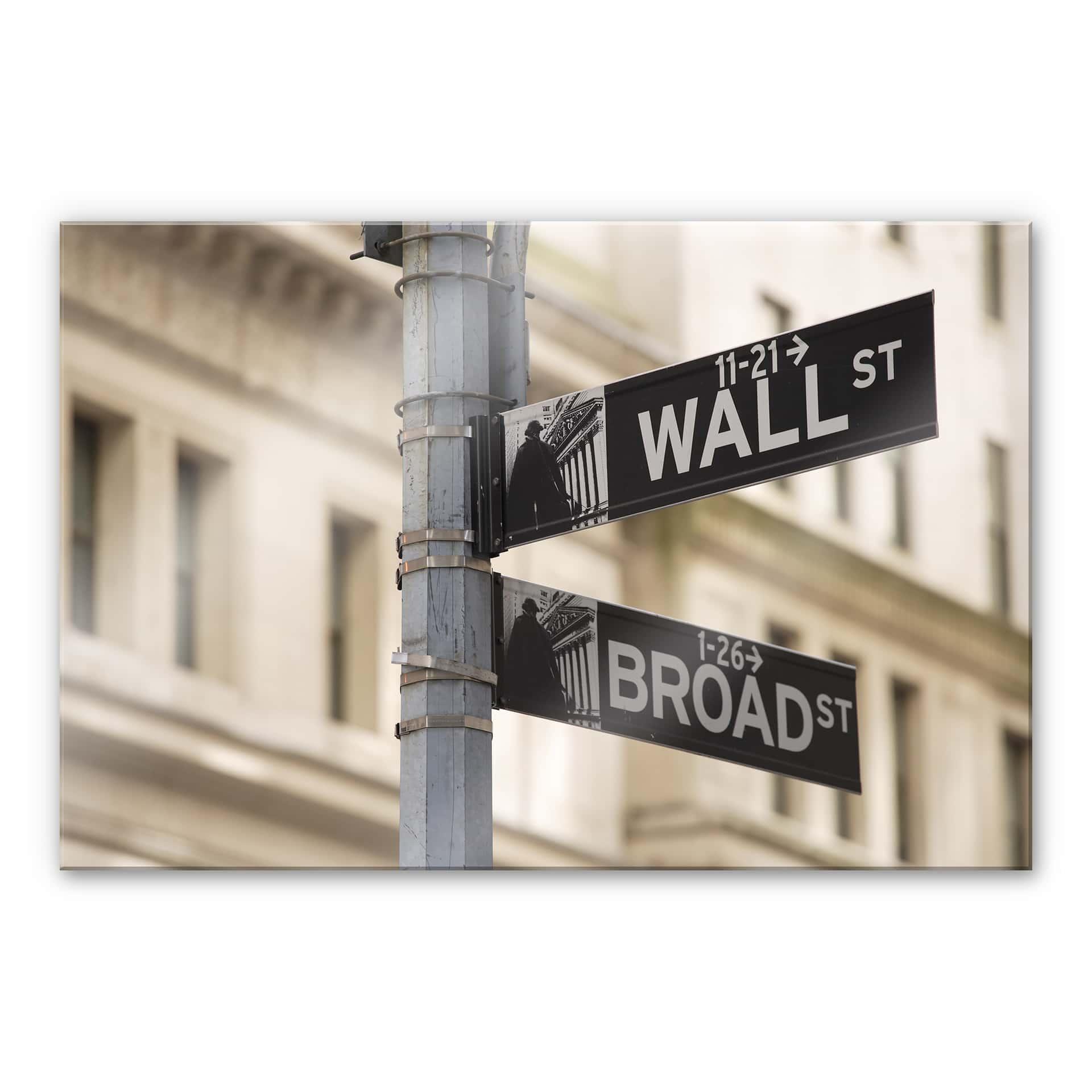 Tableau en verre acrylique - Wallstreet