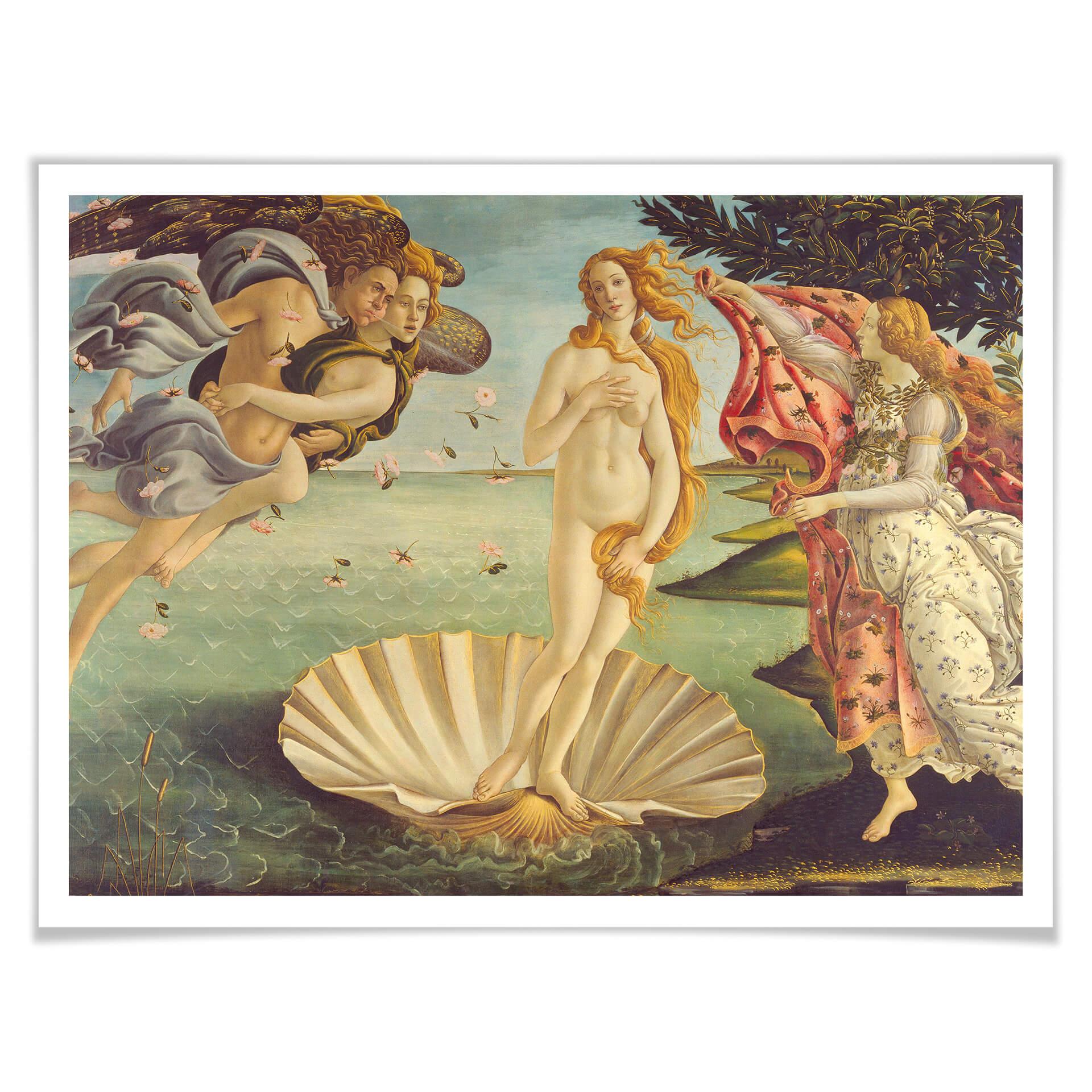 Poster Botticelli - Geburt der Venus