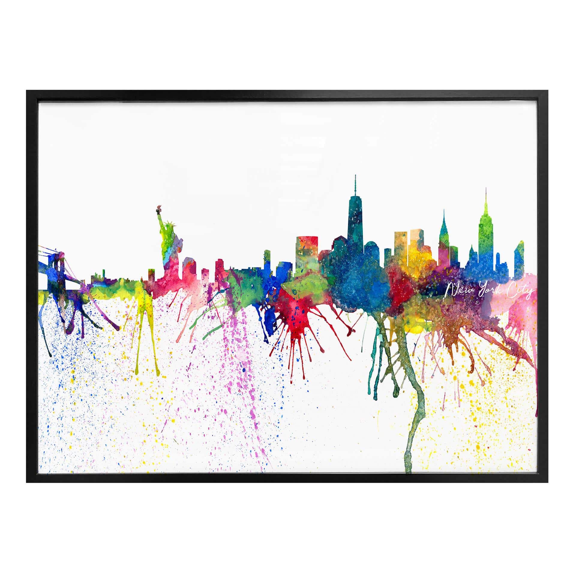 Poster Bleichner - New York City Skyline i akvarell