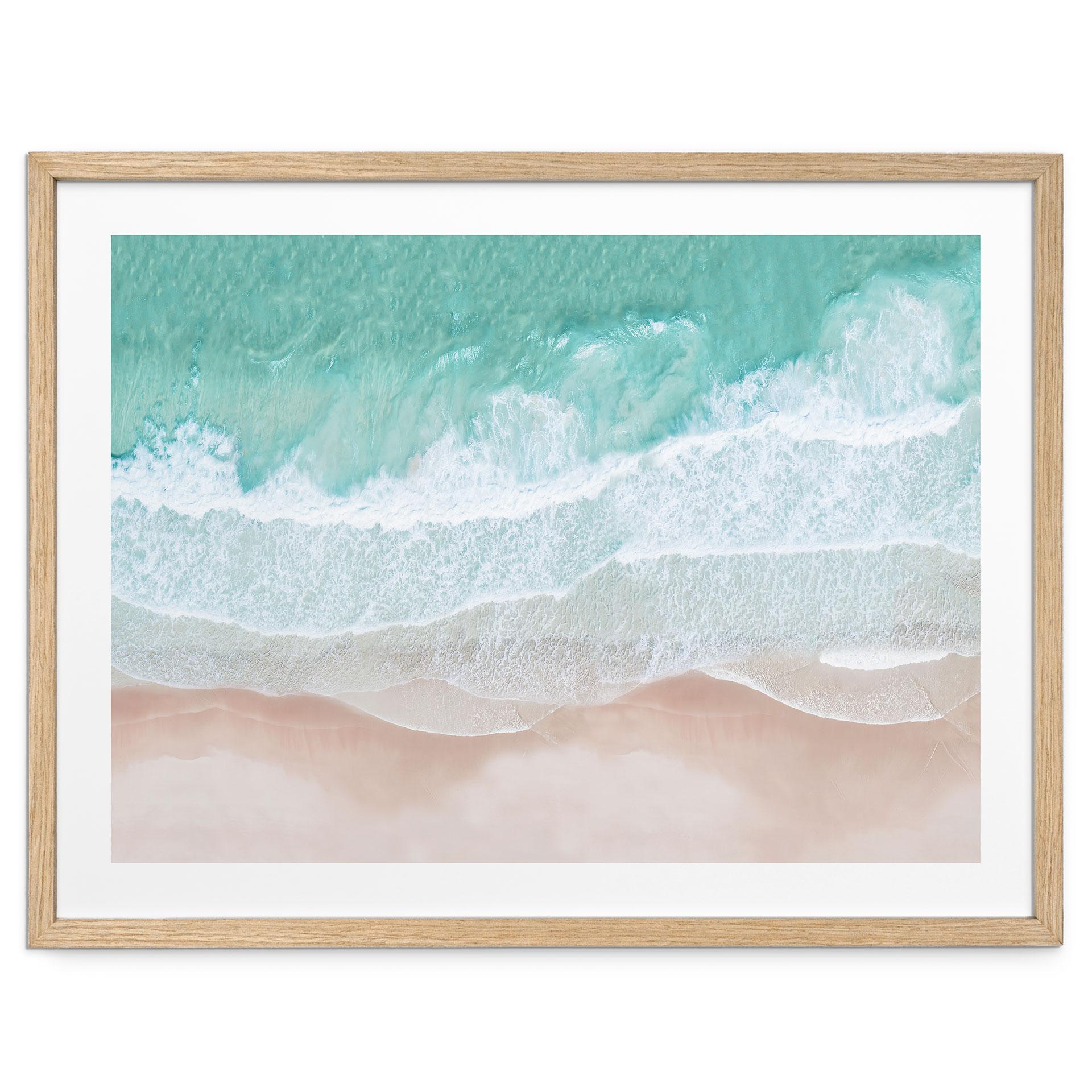 Strand- og havplakat - Blide bølger på stranden - Sisi & Seb