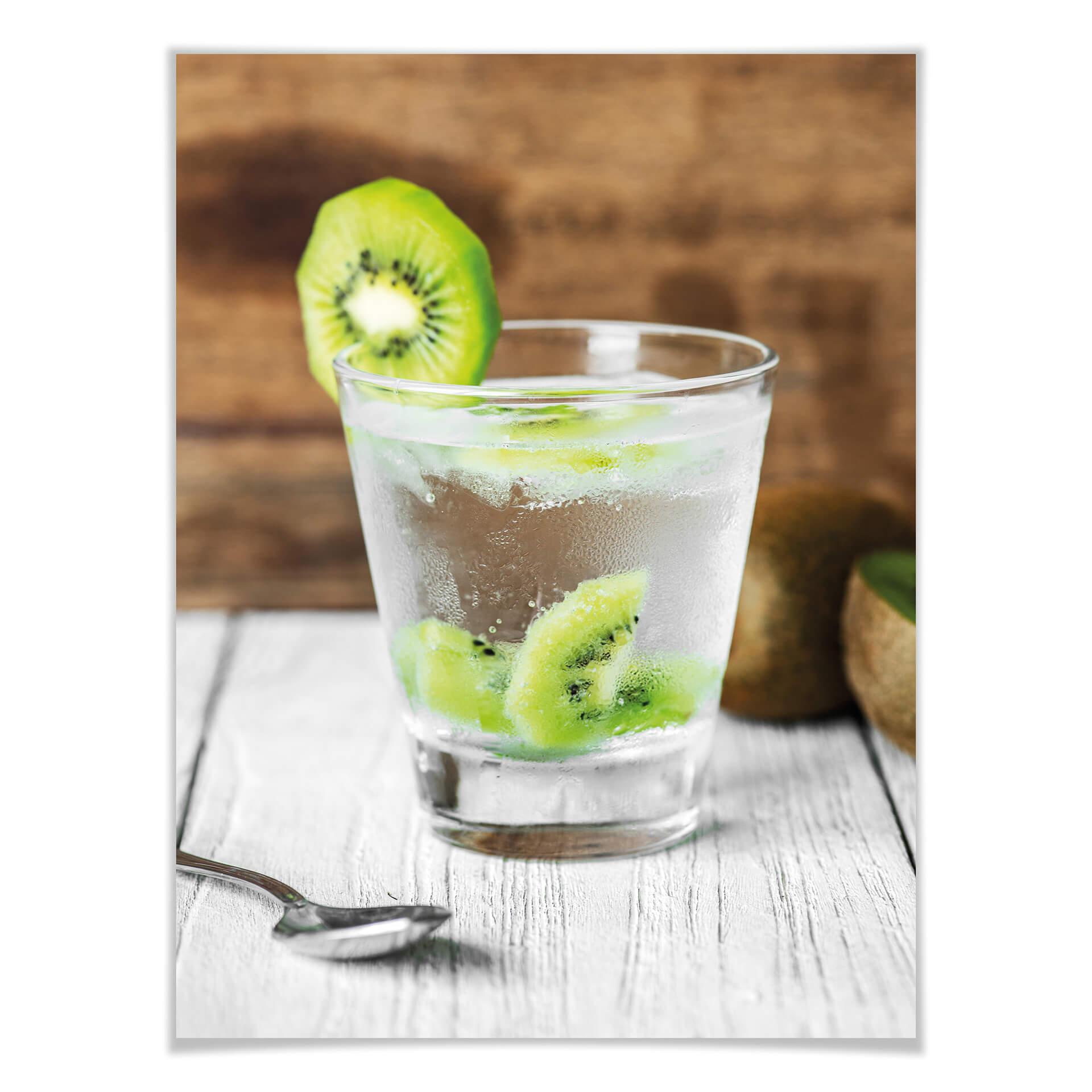 Plakat ze świeżym kiwi