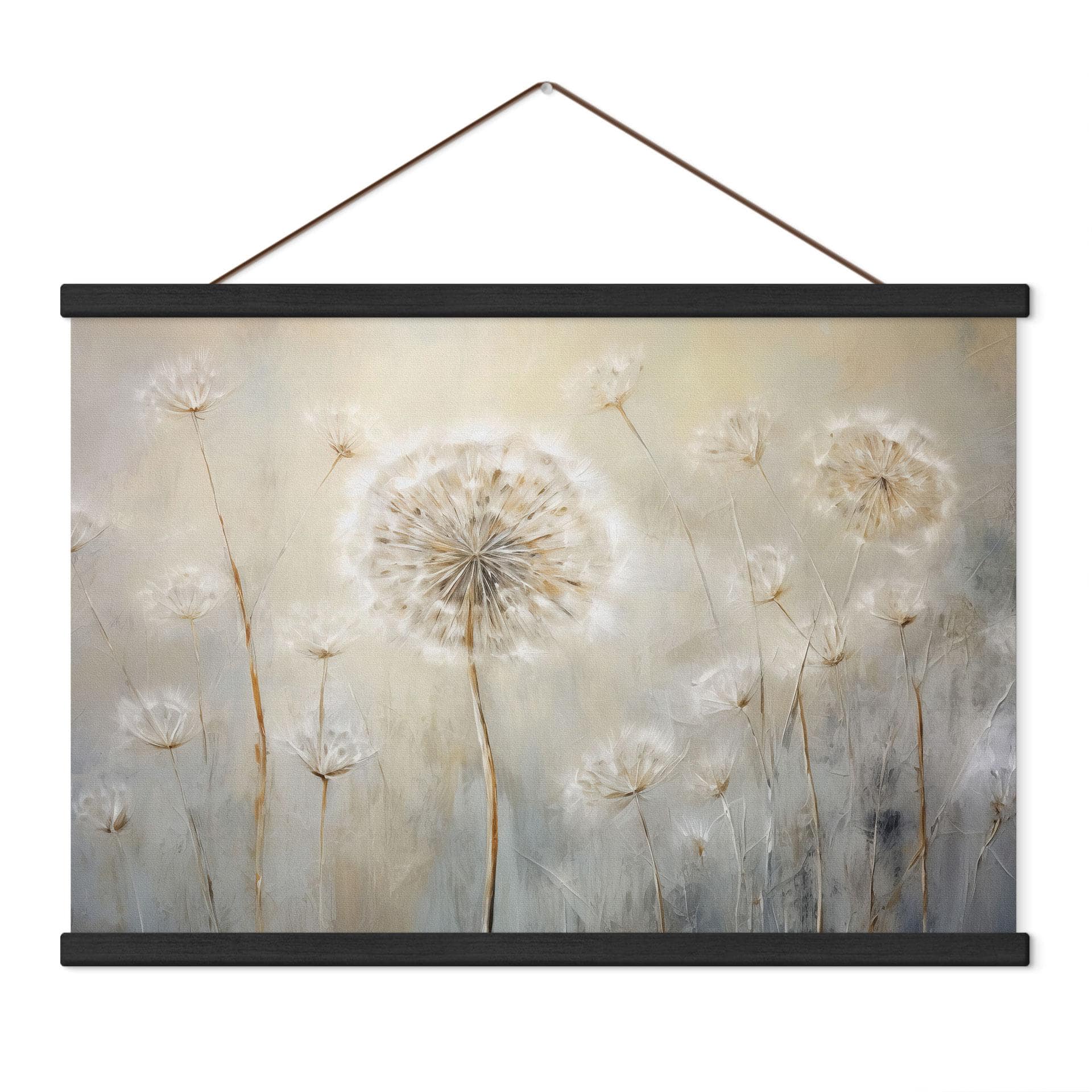 Textielposter Paardenbloemendroom in de lente - Paksoylu