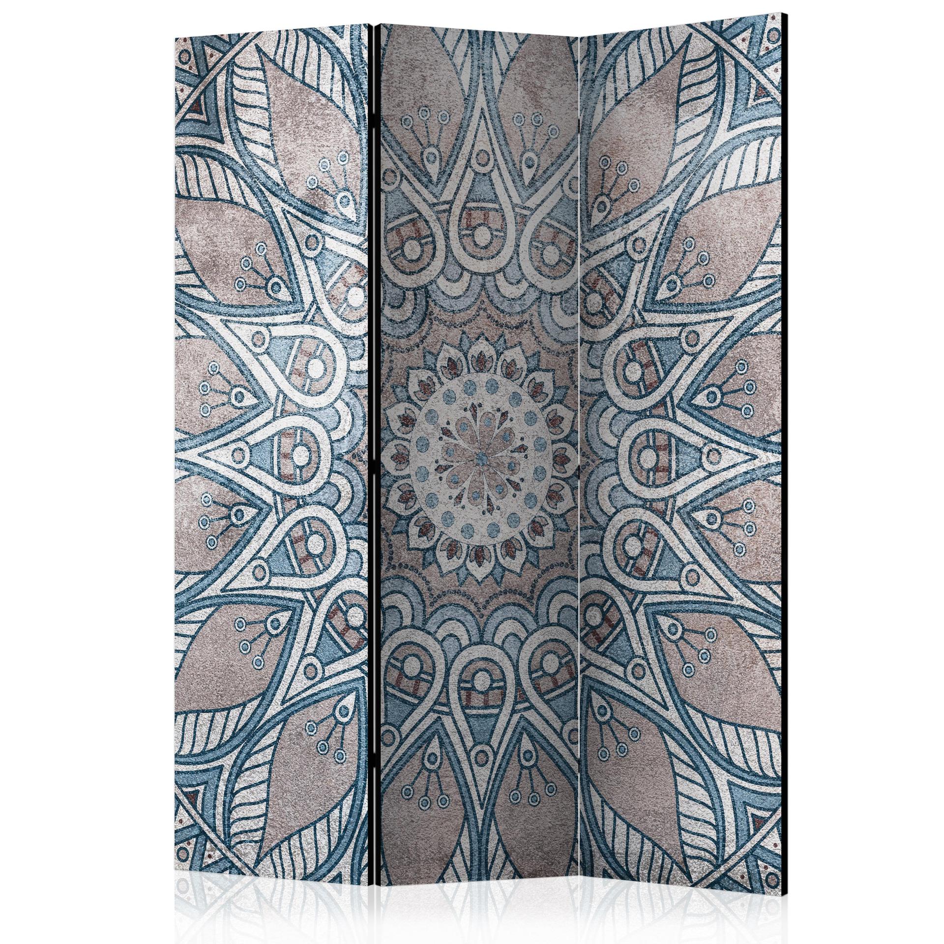 Skærm til rumdeling - Mandala, 3-delt - 135x172 cm
