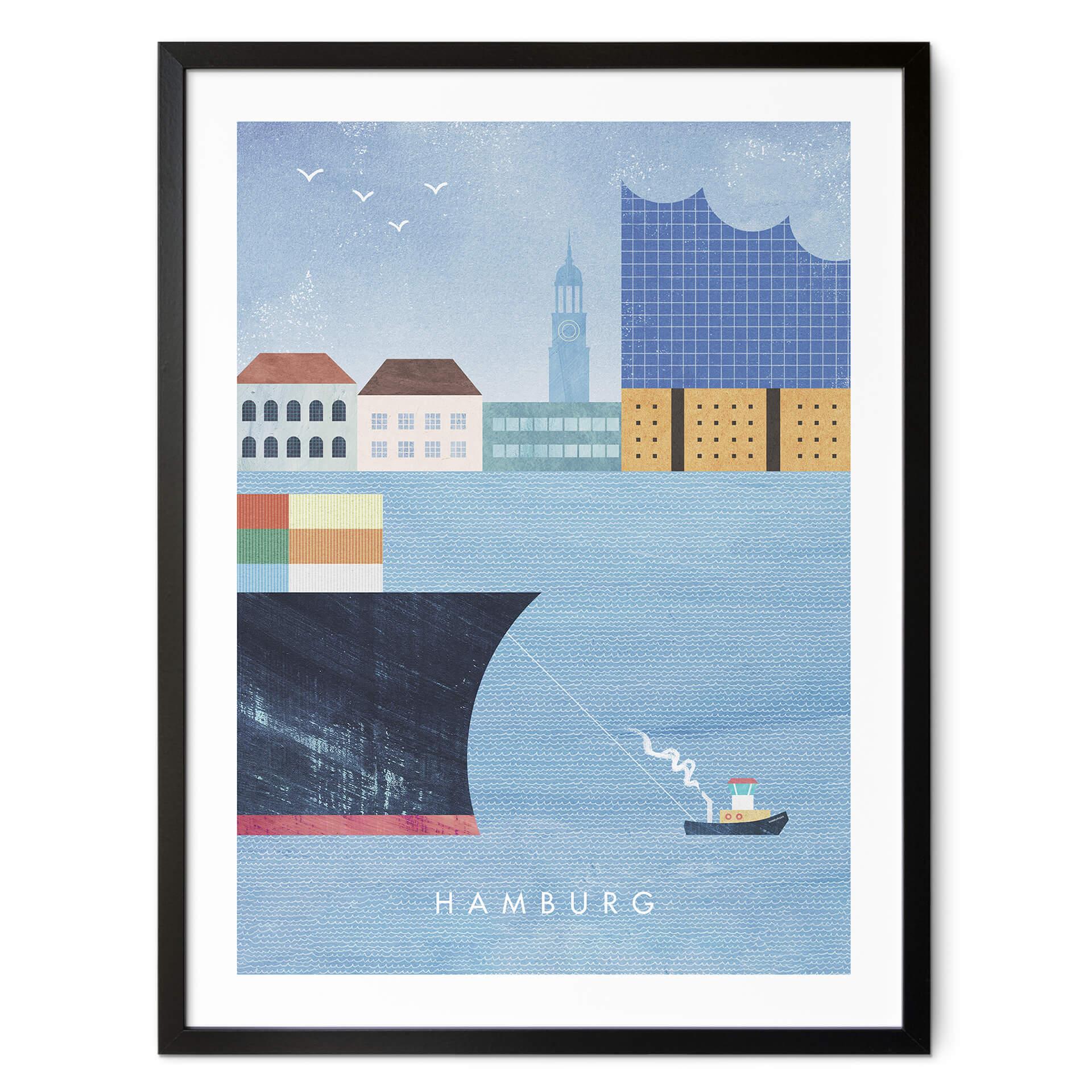 Plakat Rivers - Hamburg