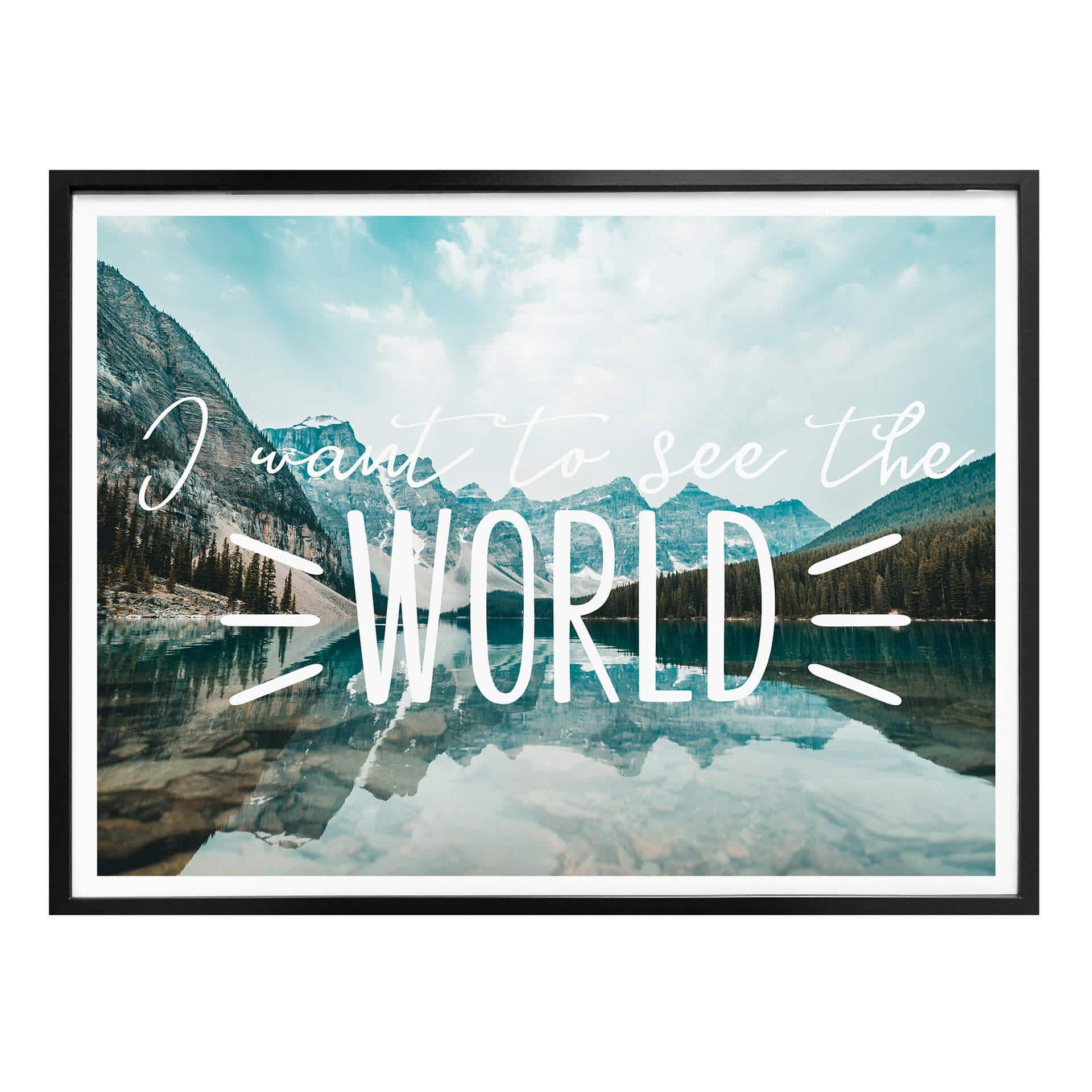 Póster Quiero ver el mundo