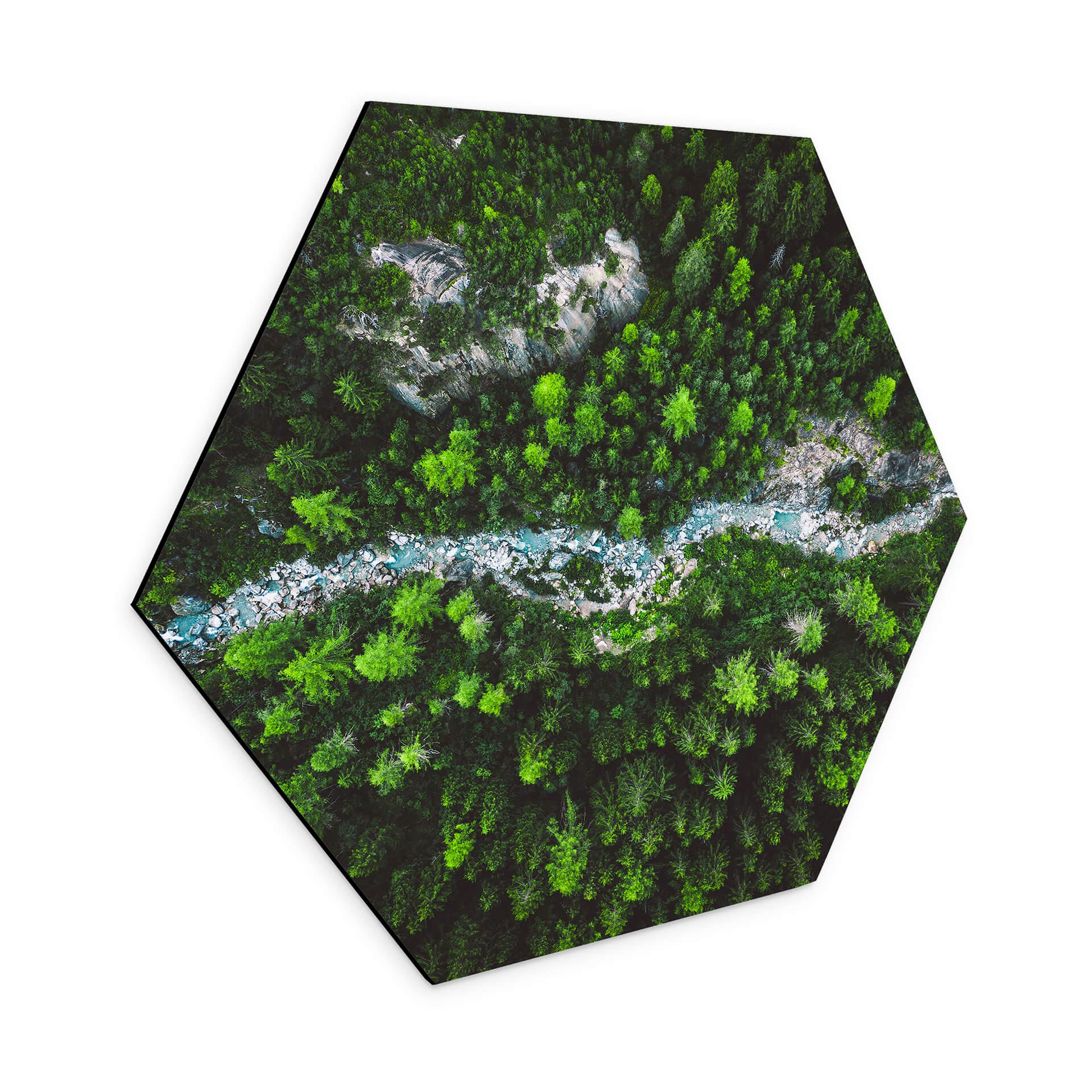 Hexagone - alu-Dibond Murko - Mère Nature