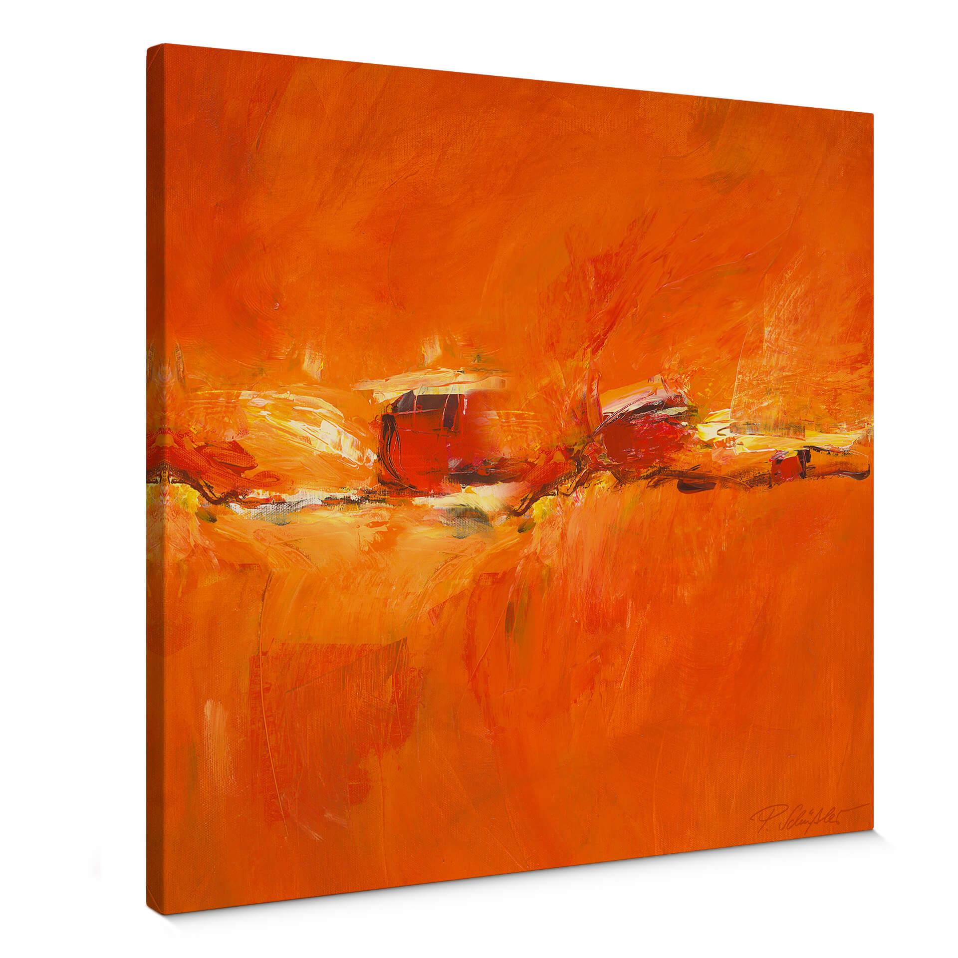 Lienzo Schüßler - Composición en naranja