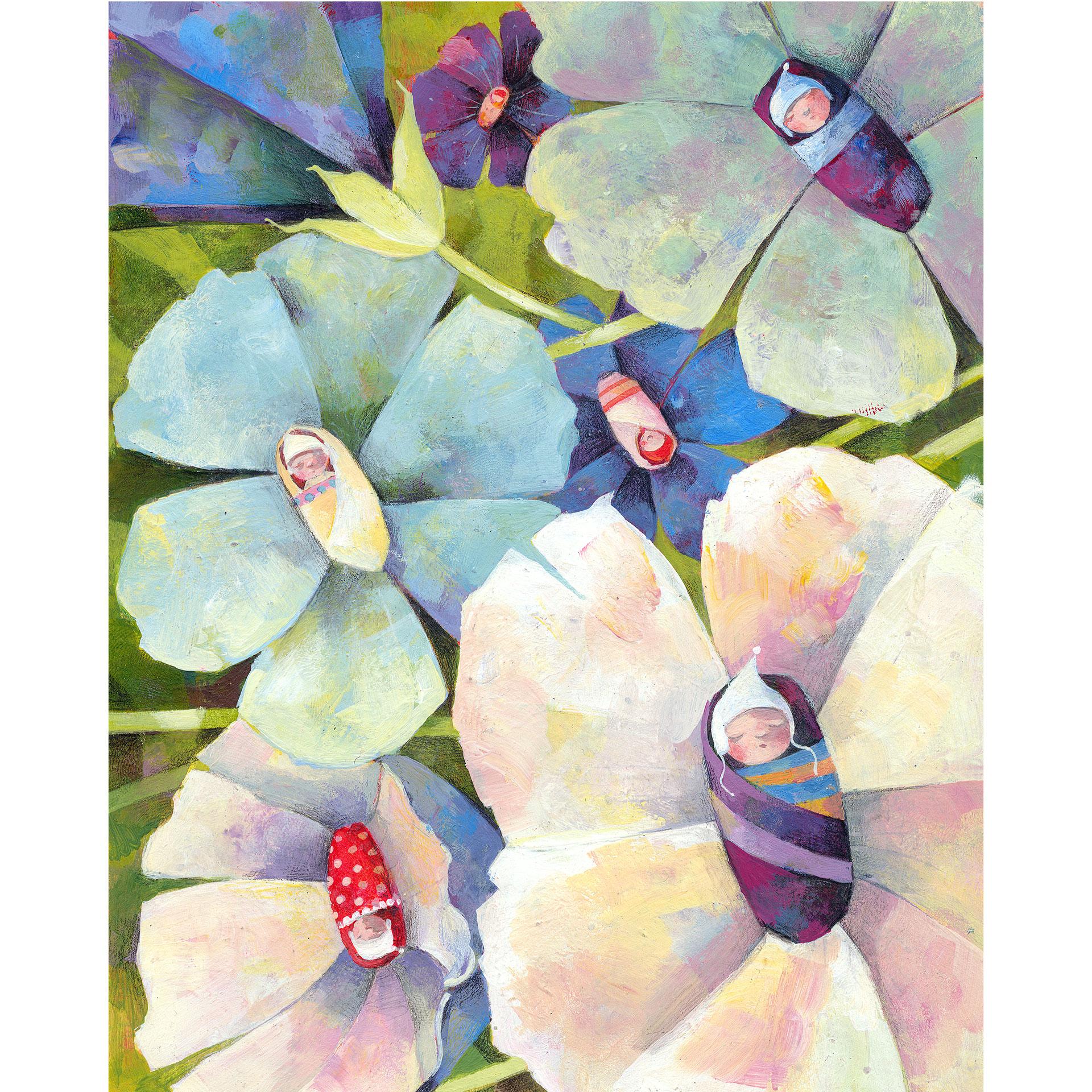 Fotobehang Blanz – Bloemen Baby”s