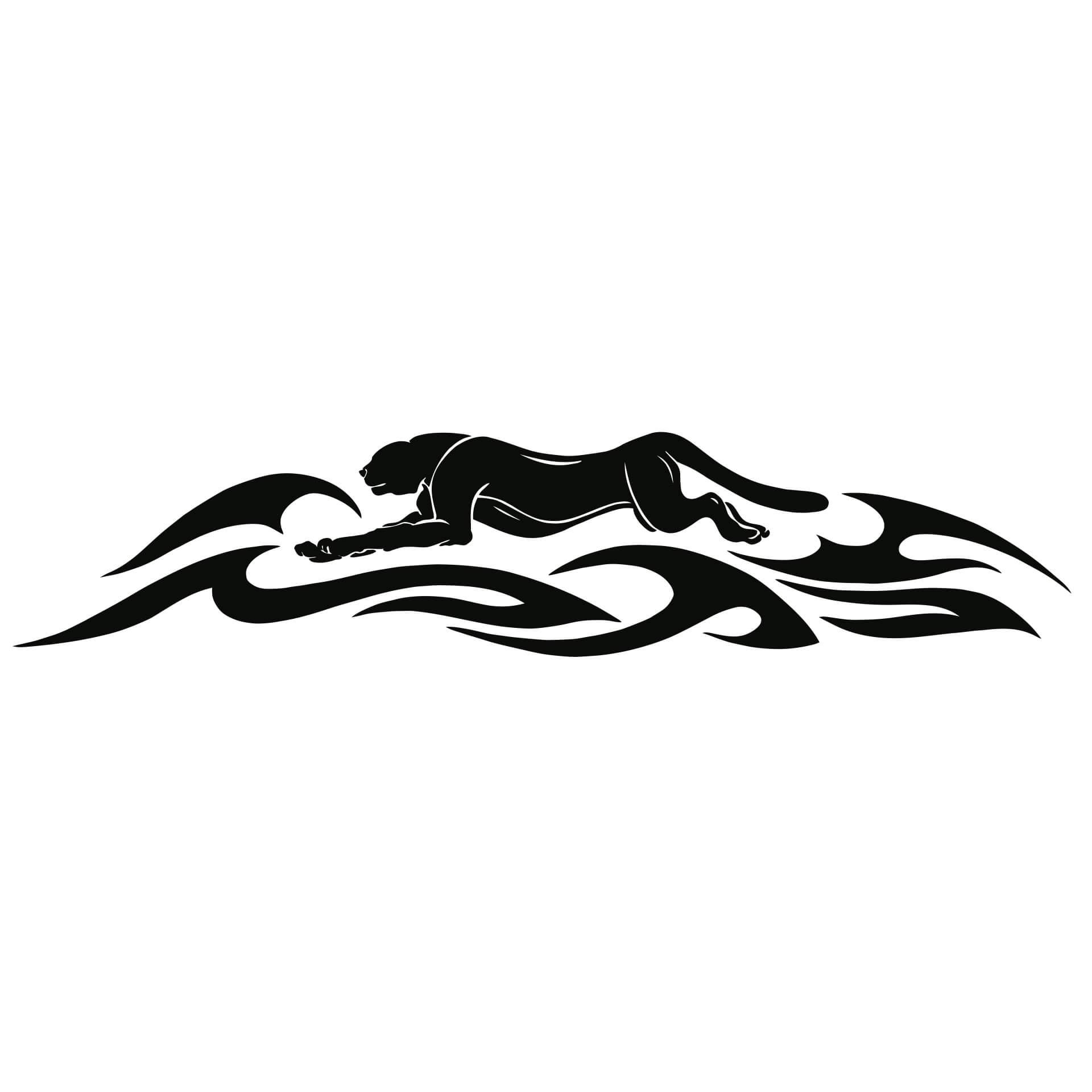 Wandtattoo Panther-Tribal
