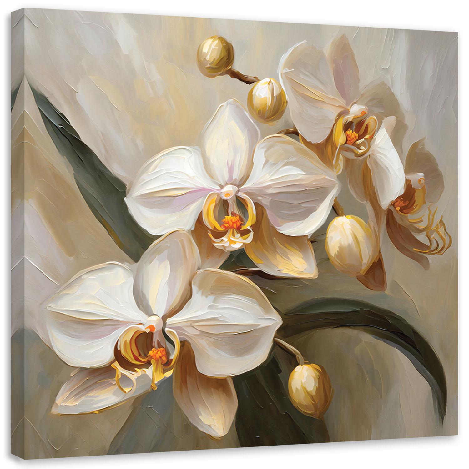 Canvasbillede, Orkideer AI