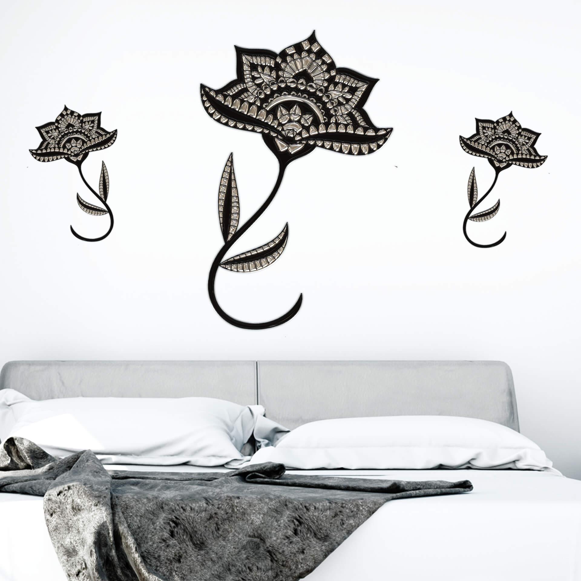 Muursticker Metallic Bloesem