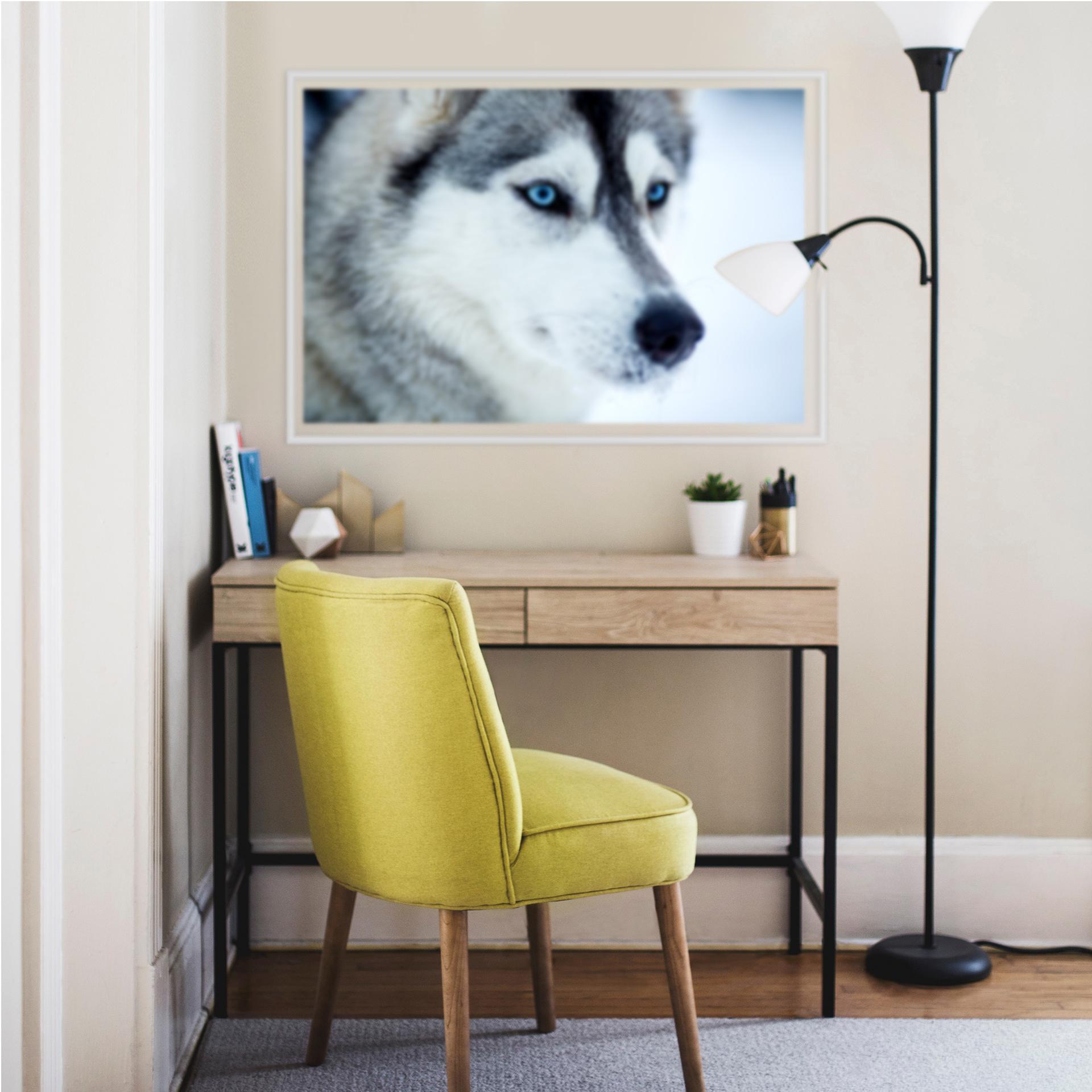 Muurprints IJsblauwe Ogen