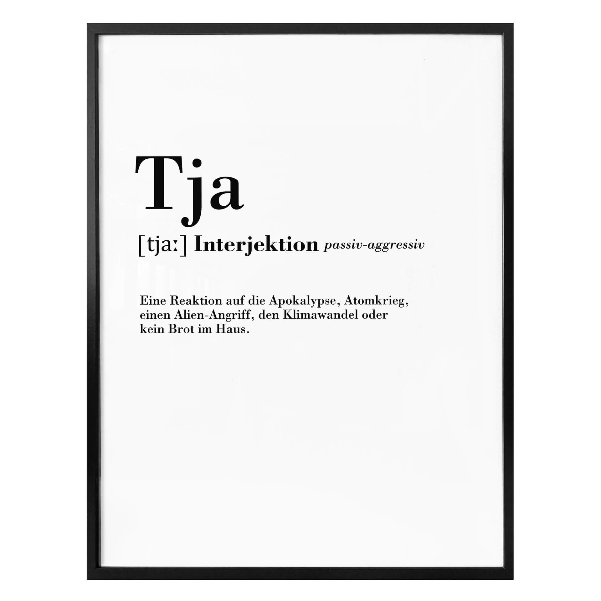 Plakat - Typografi - Tja