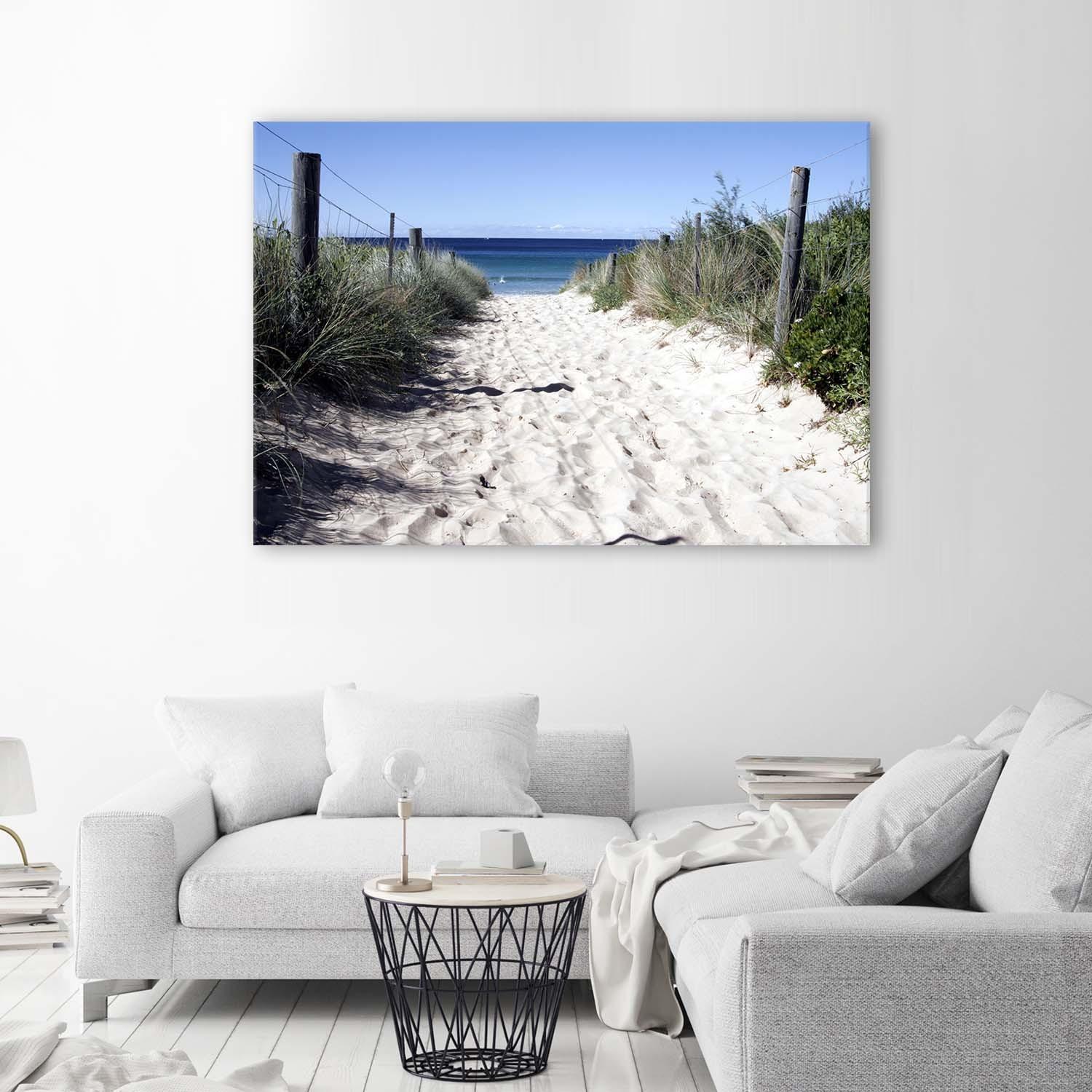 Canvasbillede, Strandklitter i landskab