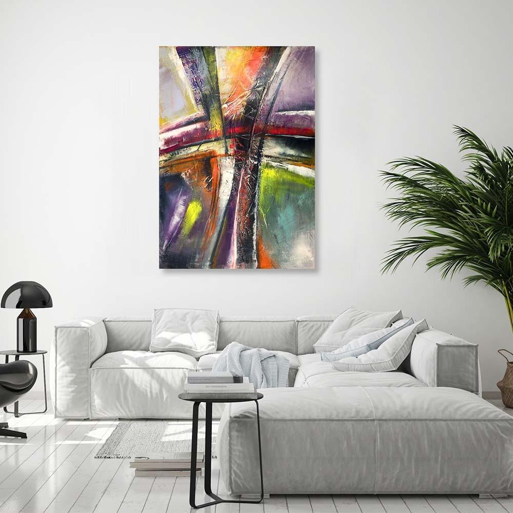 Canvasbillede, Abstrakt flerfarvet