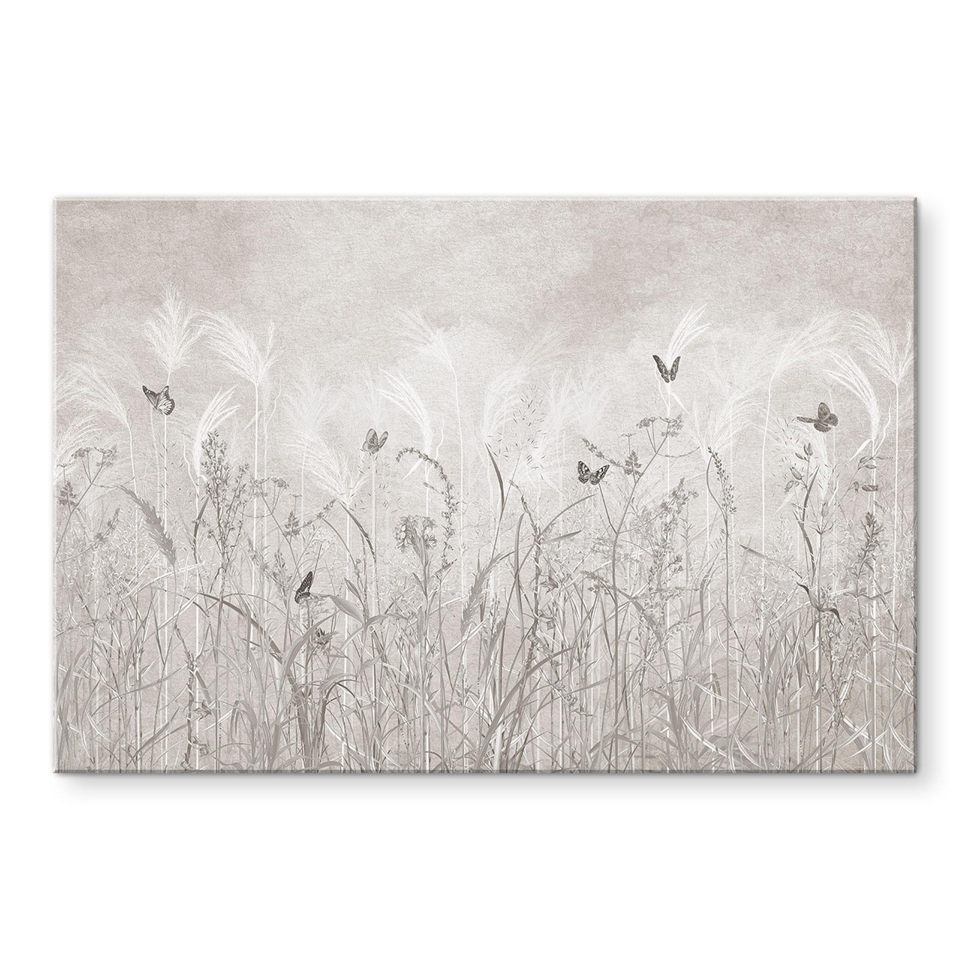 Acrylglas, wilde bloemenweide met vlinders in Scandinavisch design - Ms Tiff