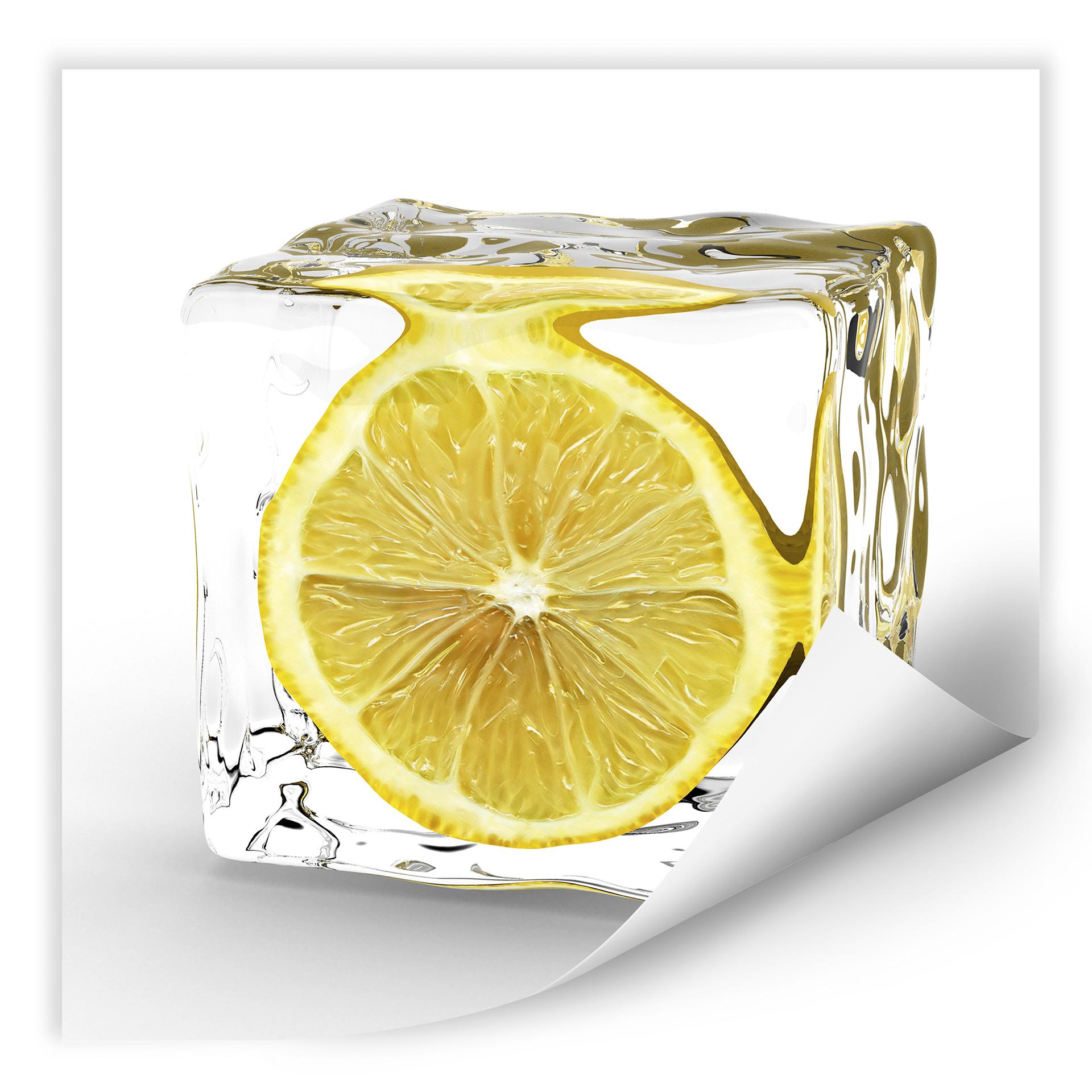 Poster autocollant - W - Glaçon au Citron