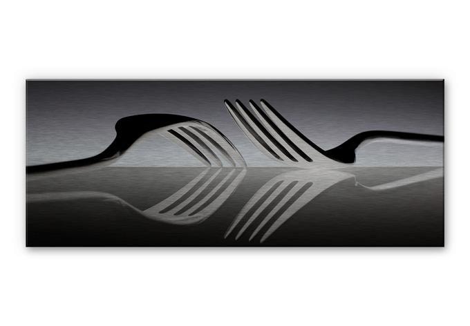 Aluminium Dibond De Kogel - Silverware Reflection - Panorama