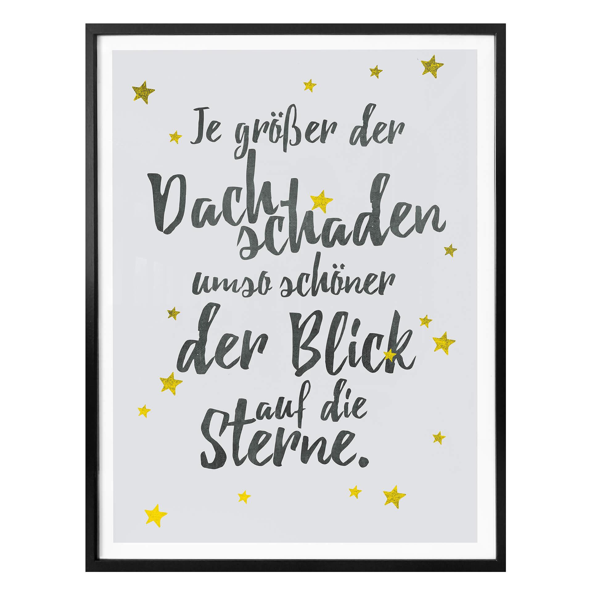 Poster Je größer der Dachschaden...