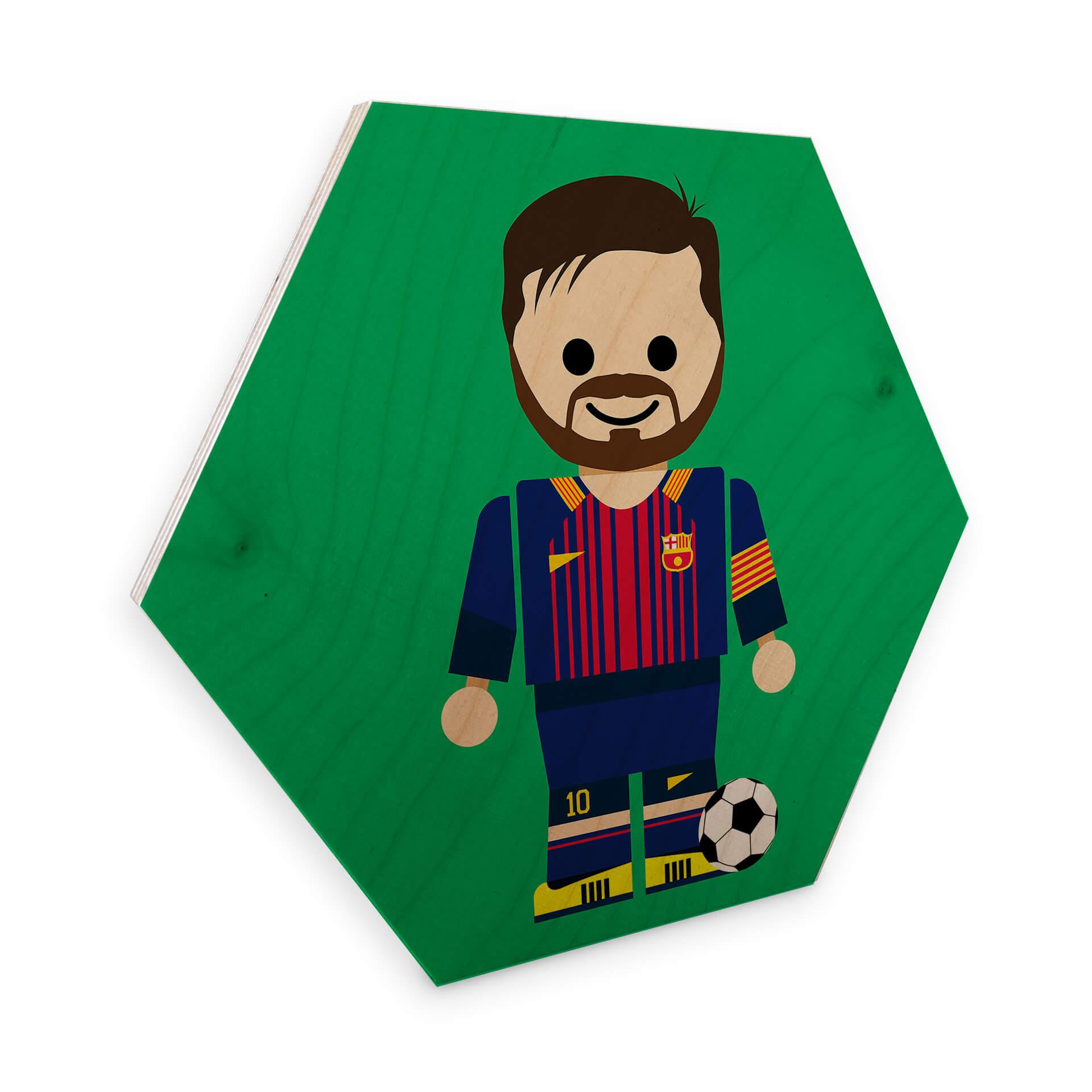 Hexagon Hout Gomes - Messi