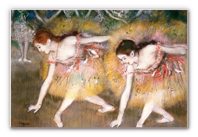 Wandbild Degas - Sich verbeugende Ballerinen