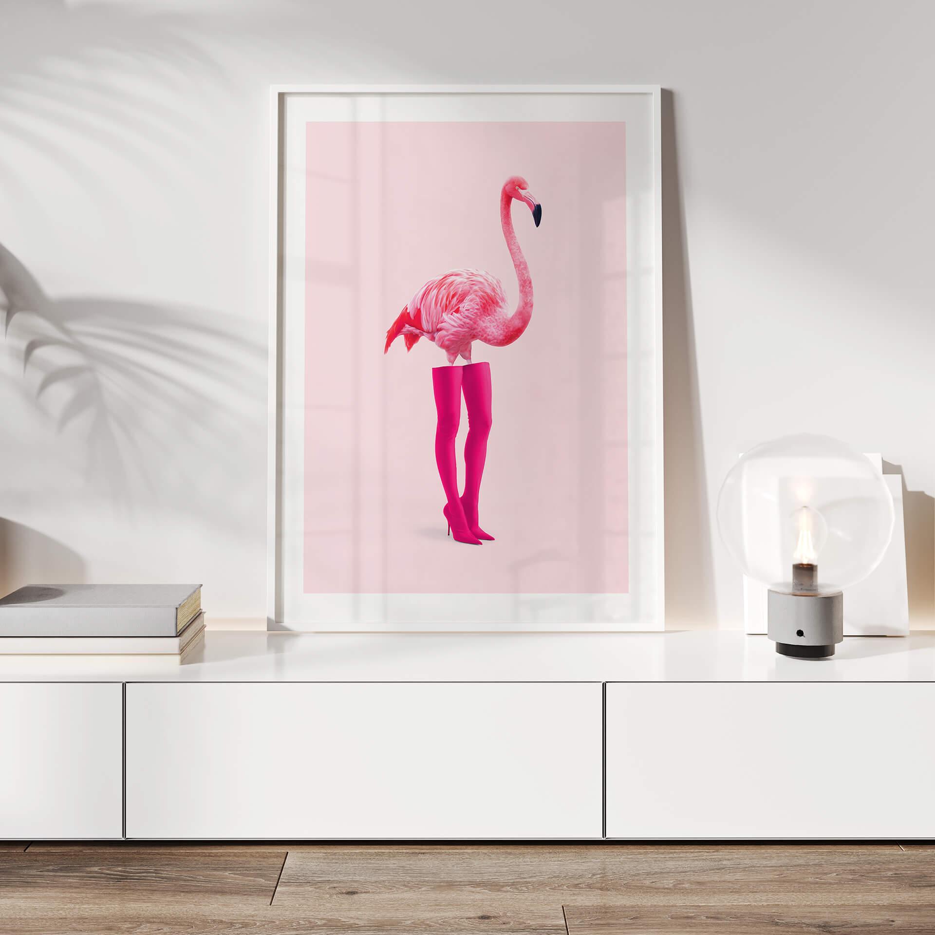 Póster Flamingo rosa - Pozdniakov - Flaminciaga
