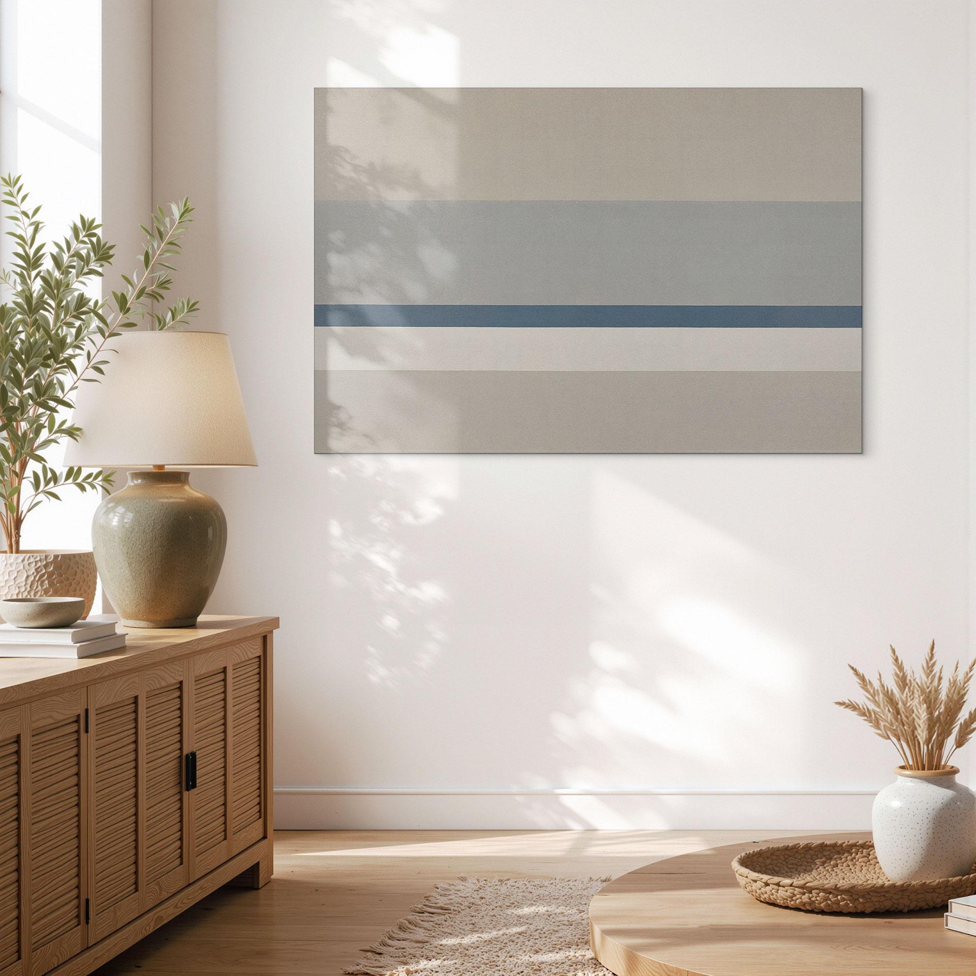 Quadro da parete Agnes Balance - Strisce orizzontali - Sir Edward x Grigory Gladarev - Alu-Dibond