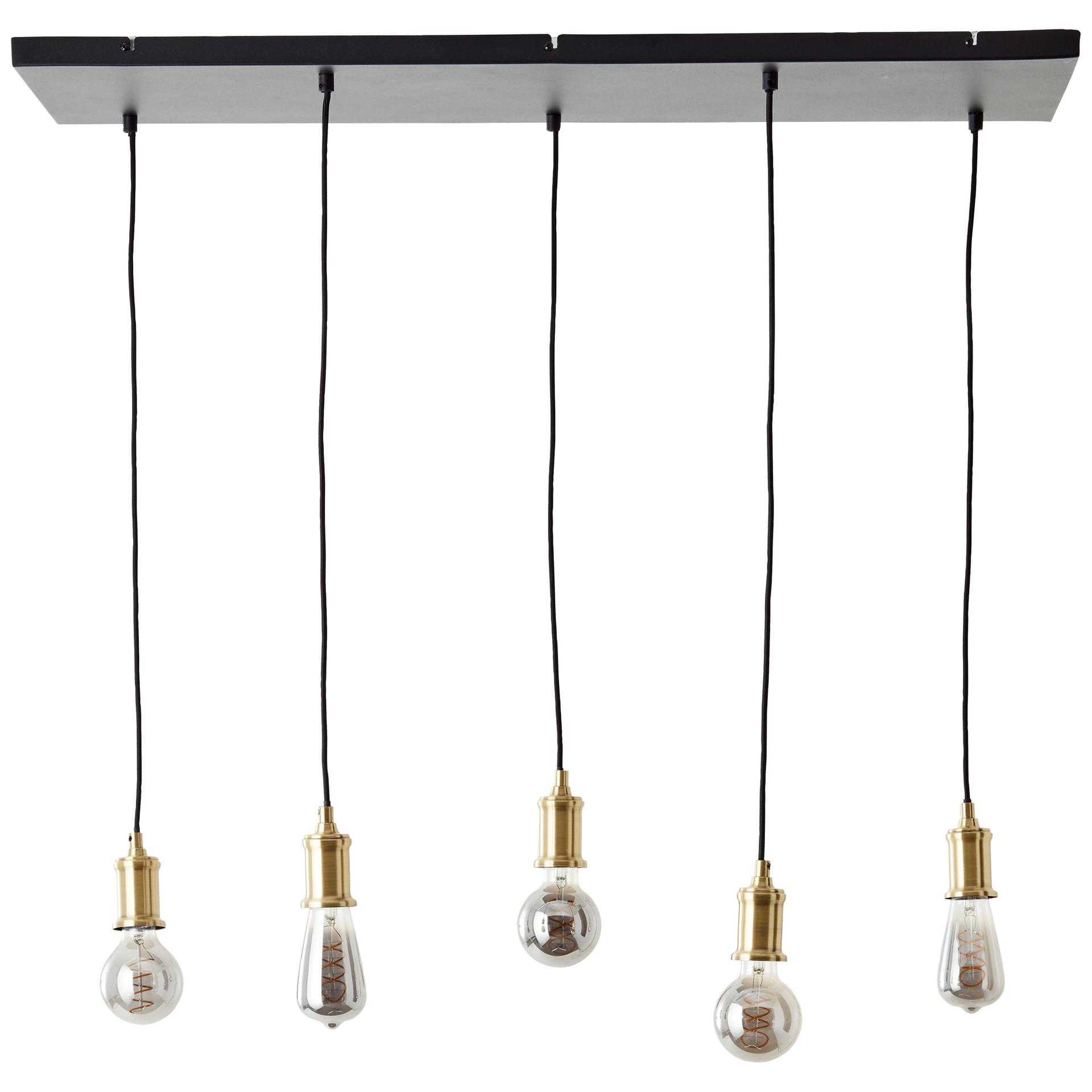 Pendelleuchte Emmanuel, schwarz, 95 x 133 cm, Metall Pendellampe, dimmbar