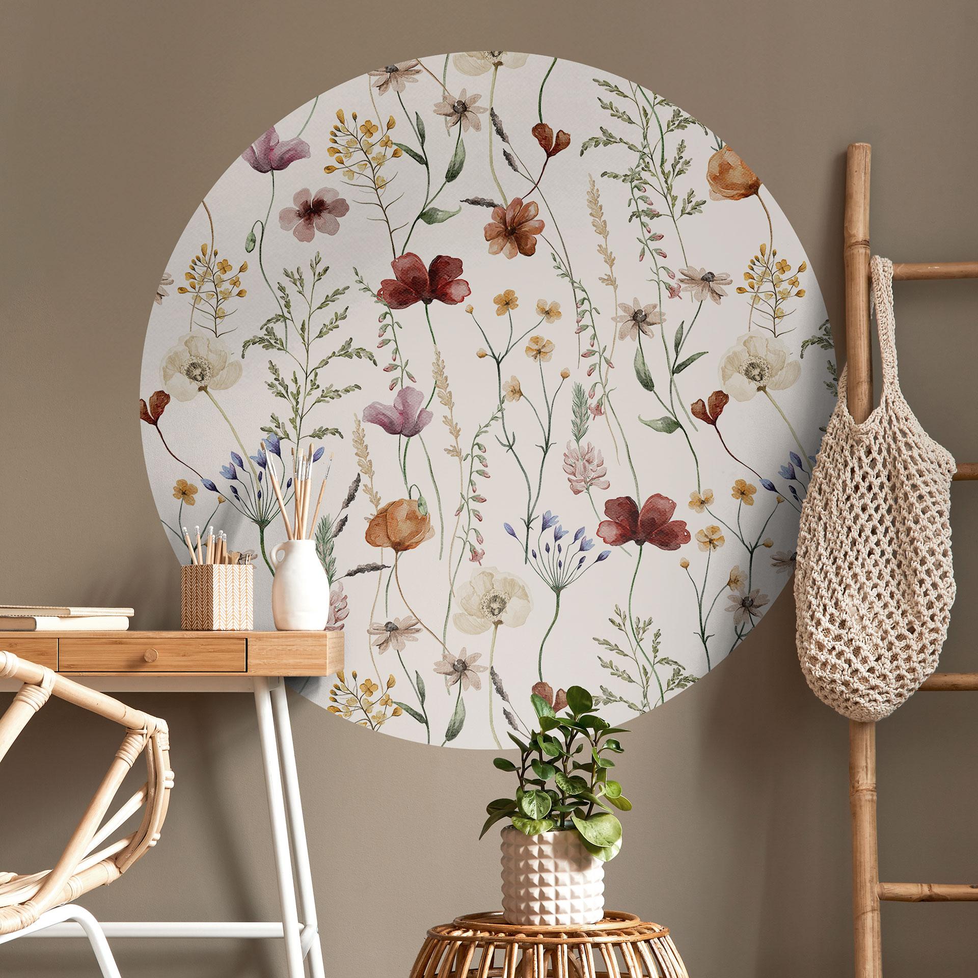 Wall Sticker Farverige vilde blomster - UN Designs