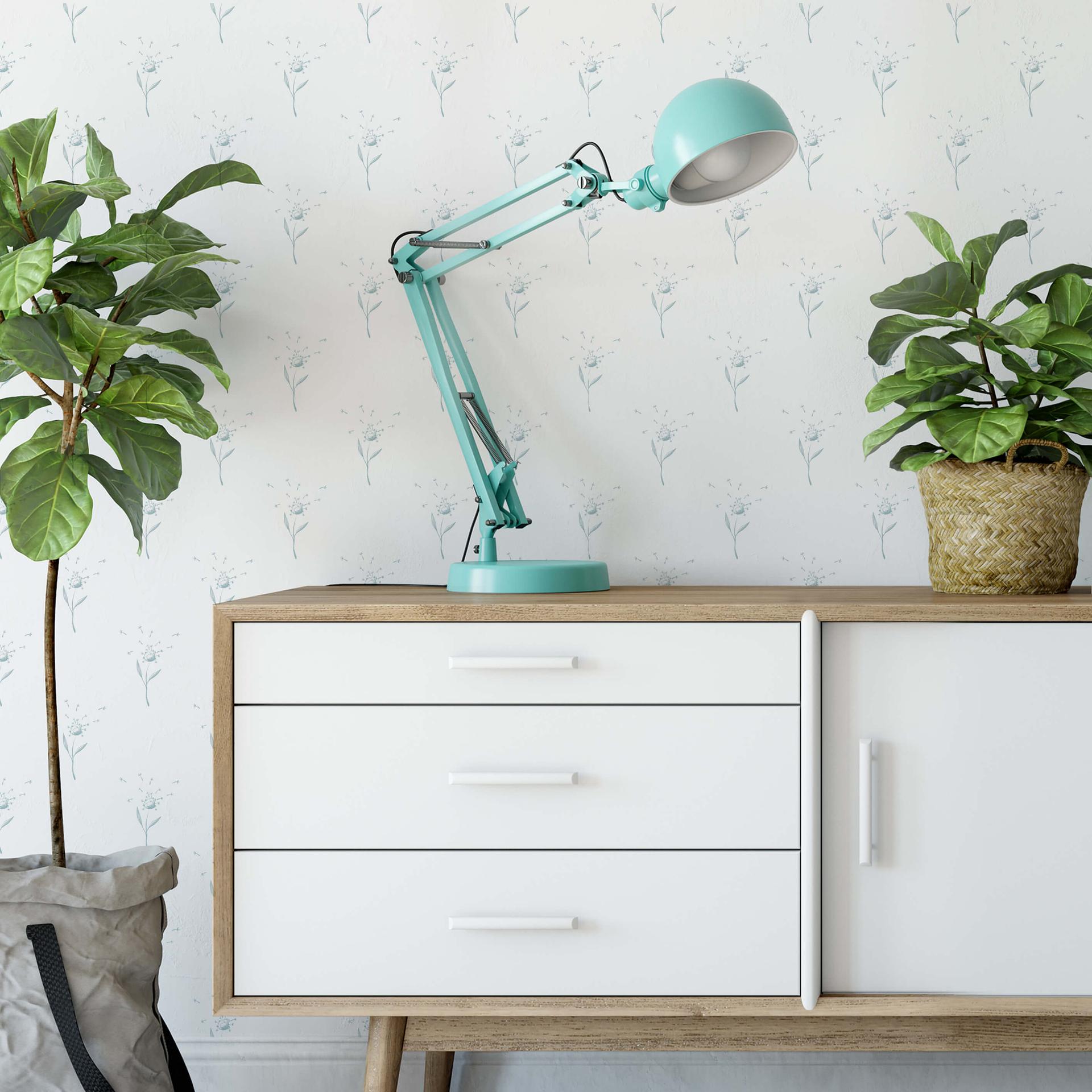 Patroonbehang Paardebloemen Blauw