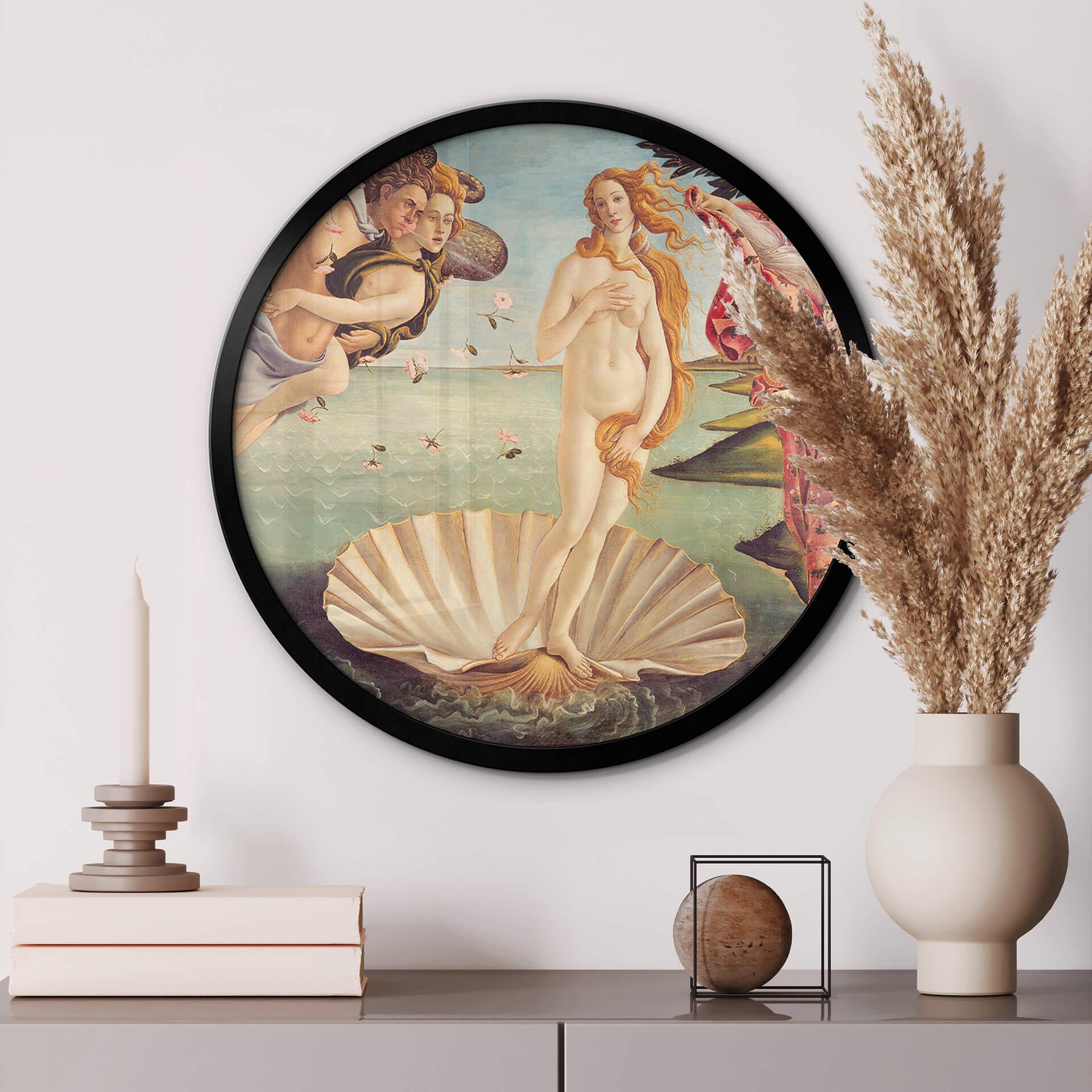 Póster Botticelli - Nacimiento de Venus - Redondo