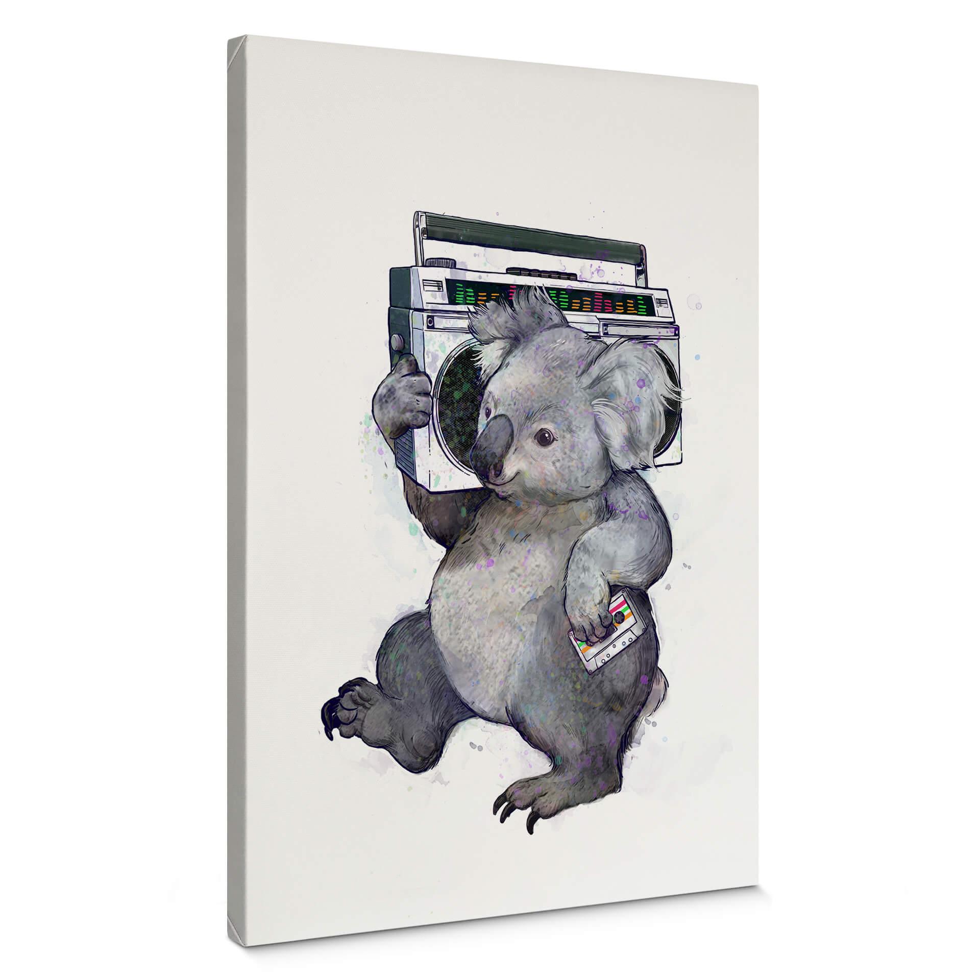 Canvastavla Gravar - Musik Koala