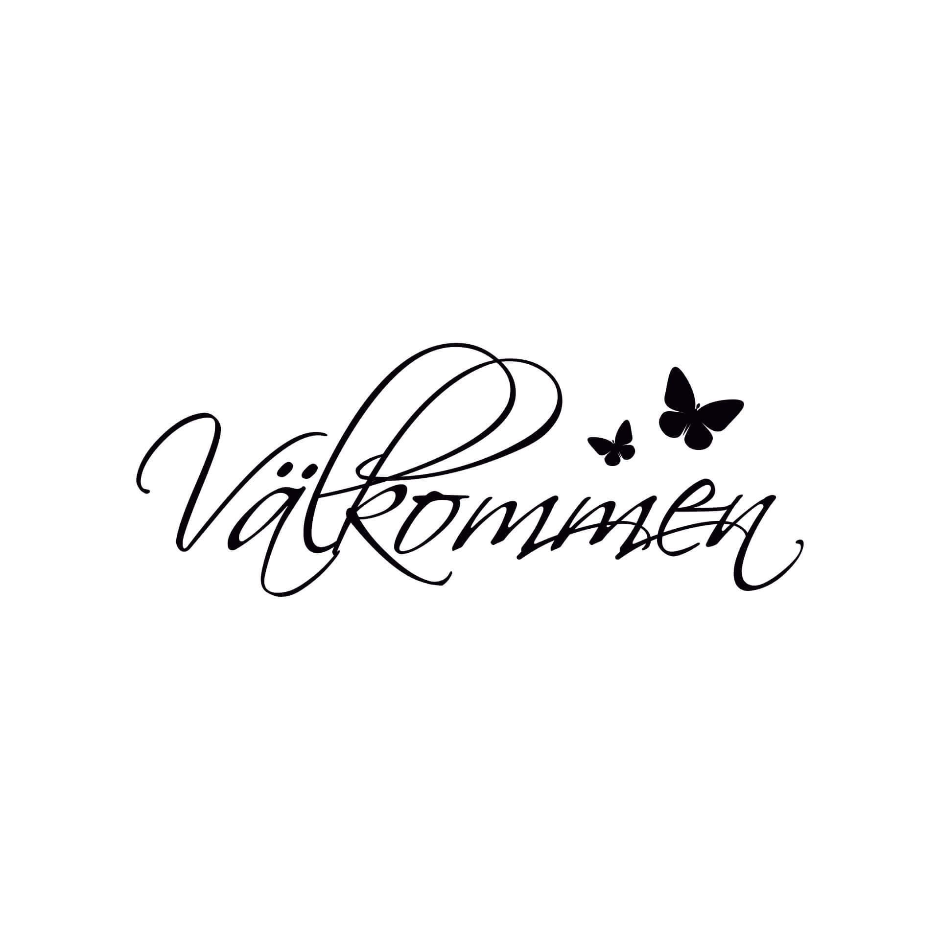 Muursticker Välkommen