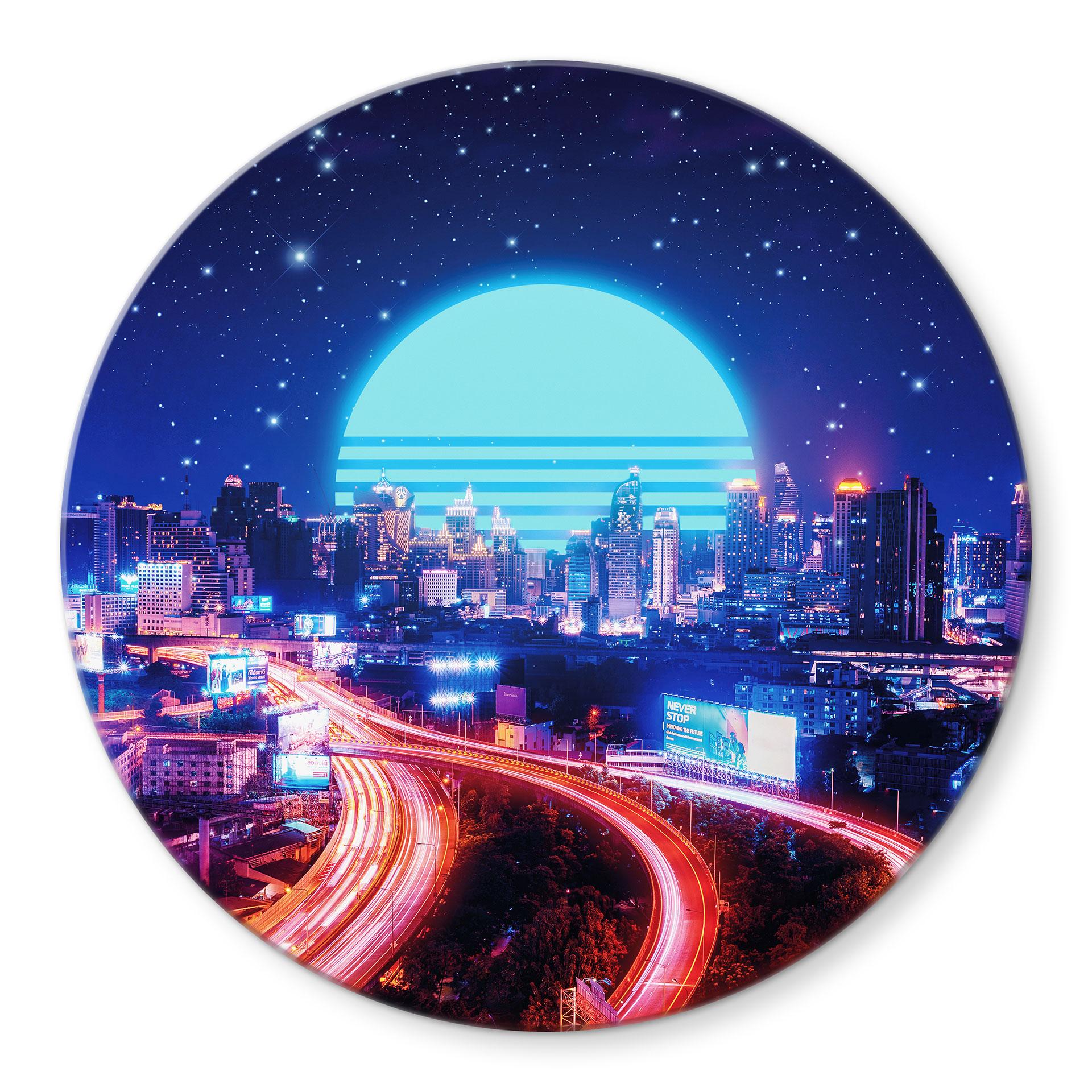 Glasbillede - Cyber City Bangkok - Takkar