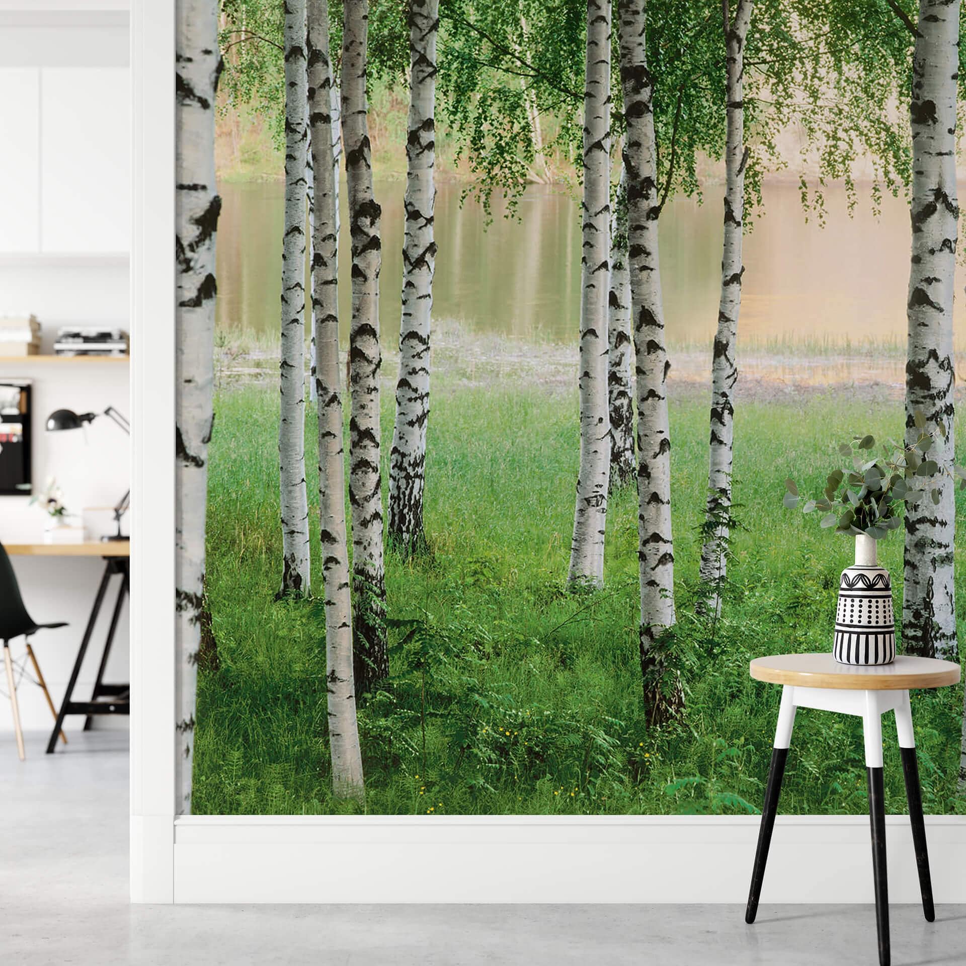 Fototapete Papiertapete Nordischer Wald - 8-teilig