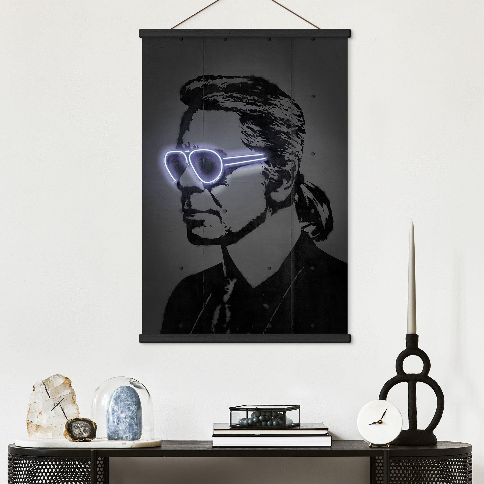 Tekstil plakat Karl Lagerfeld - Mielu
