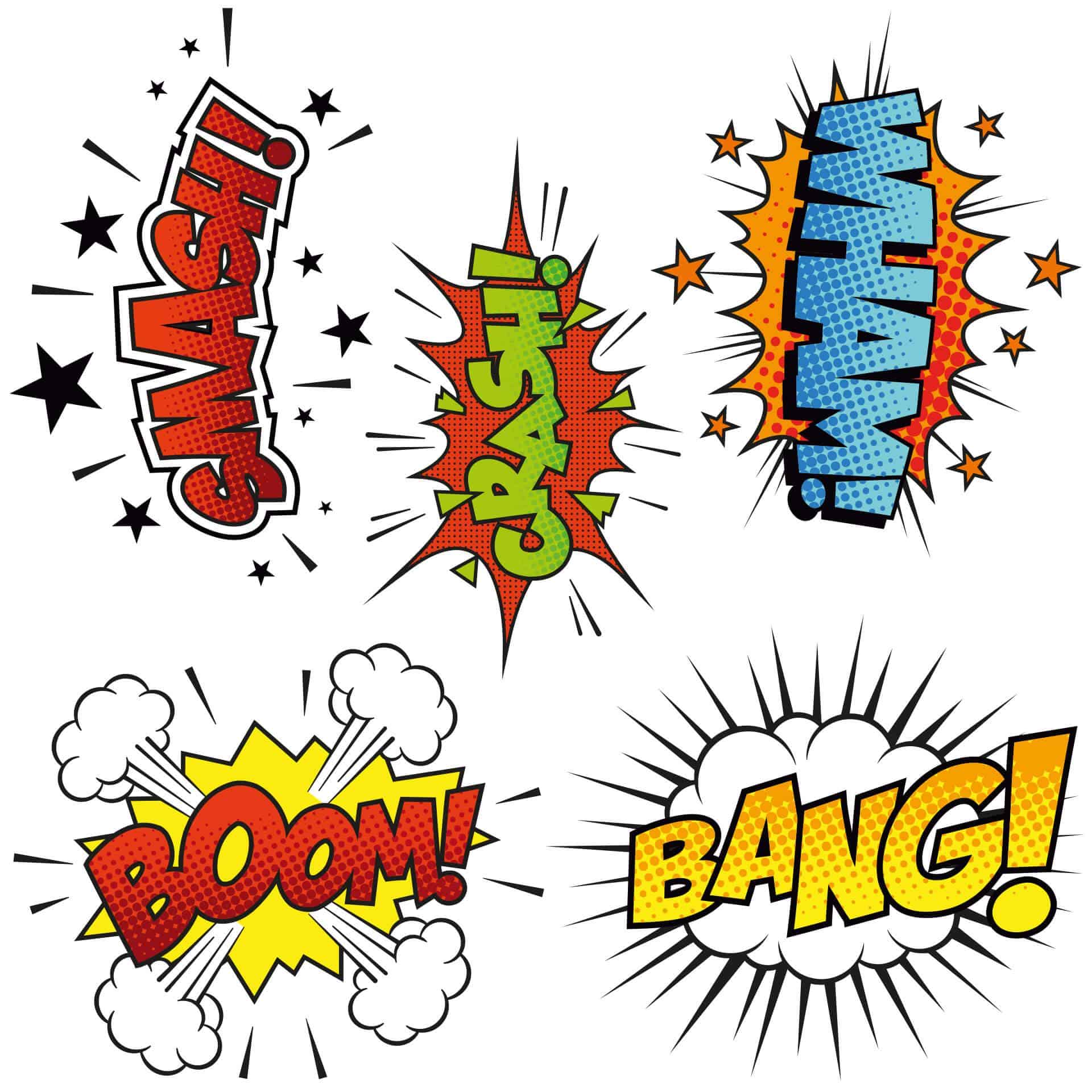 Wallsticker -  Comic Soundeffects (Set)