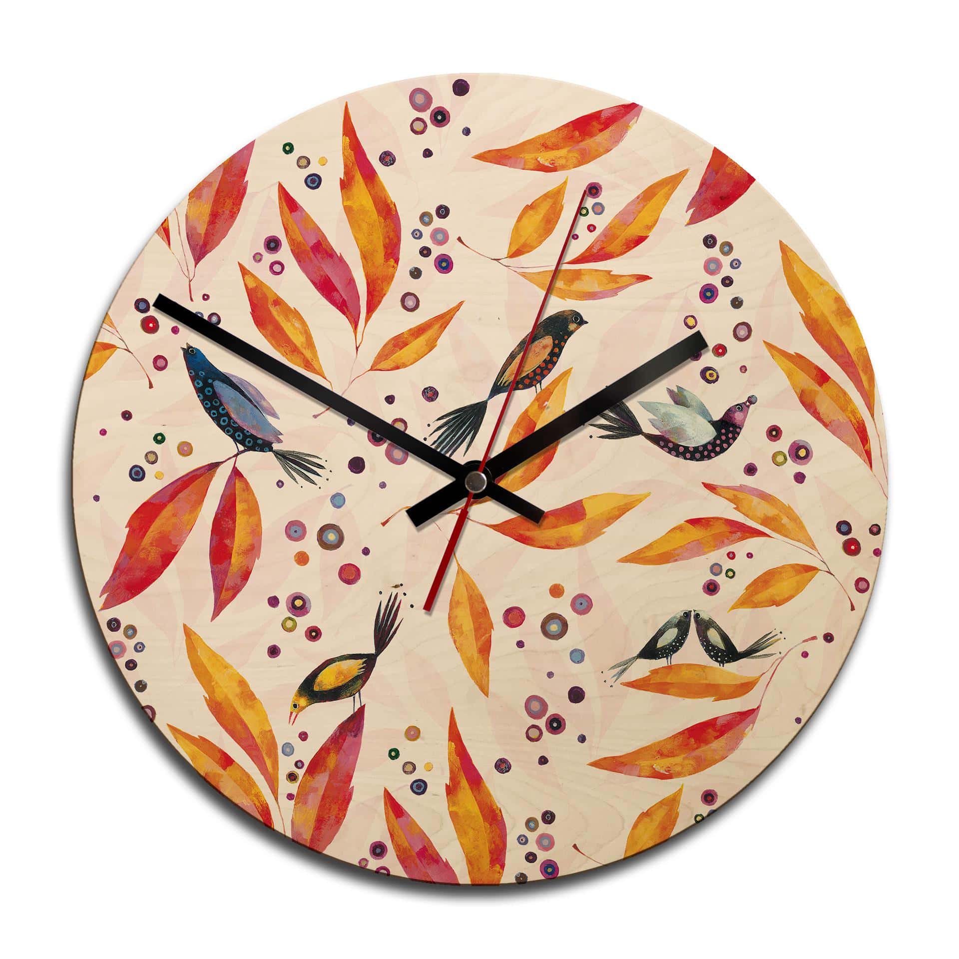 Horloge murale en bois - Blanz - Ruée vers la couleur