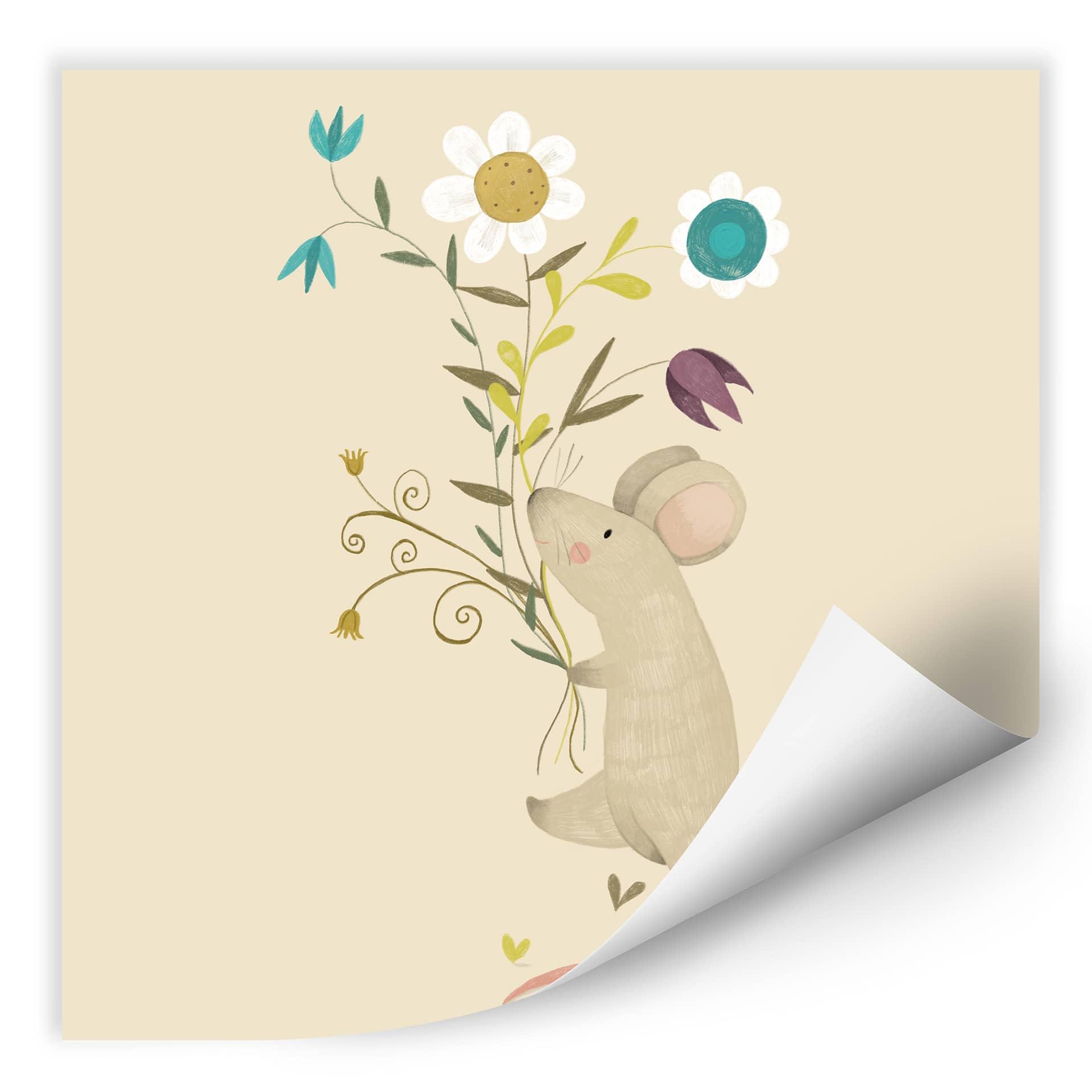 Zelfklevende Poster Loske - Little Mouse