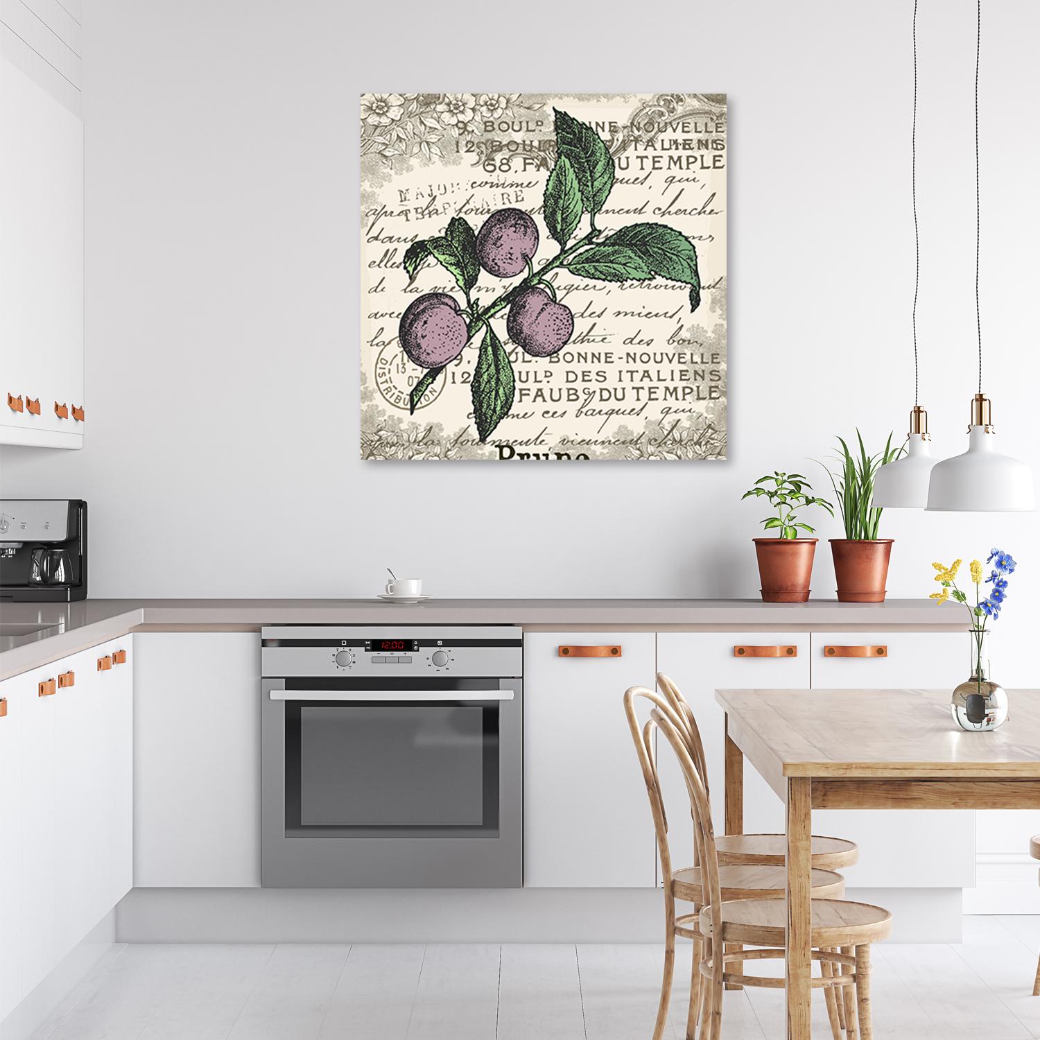 Canvasbillede, vintage blomme