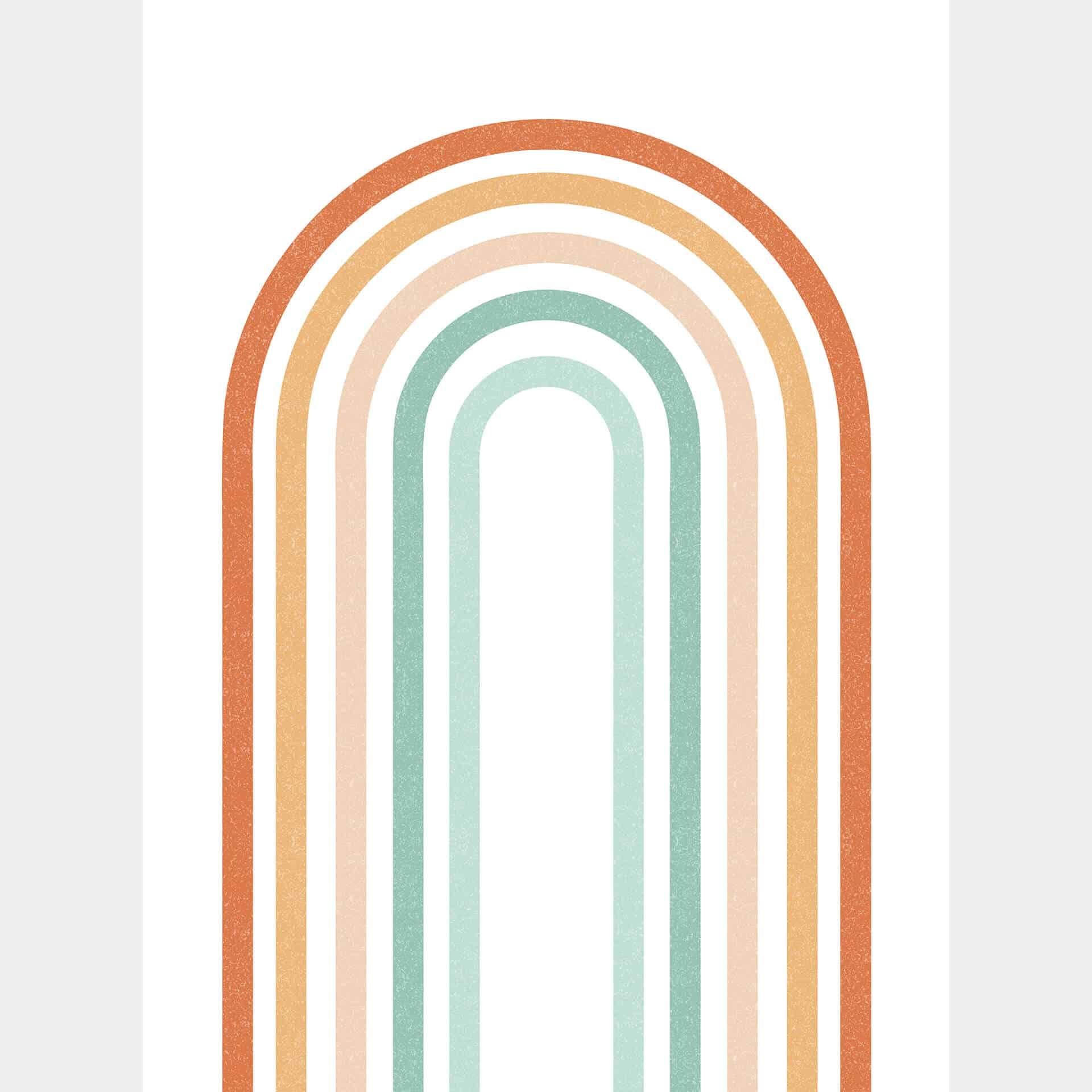 Fotobehang Boho Rainbows