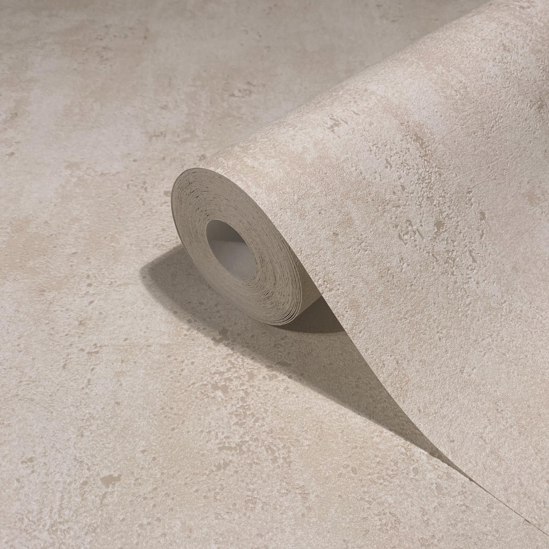 Effen behang, vliesbehang Novamur Yvi beige