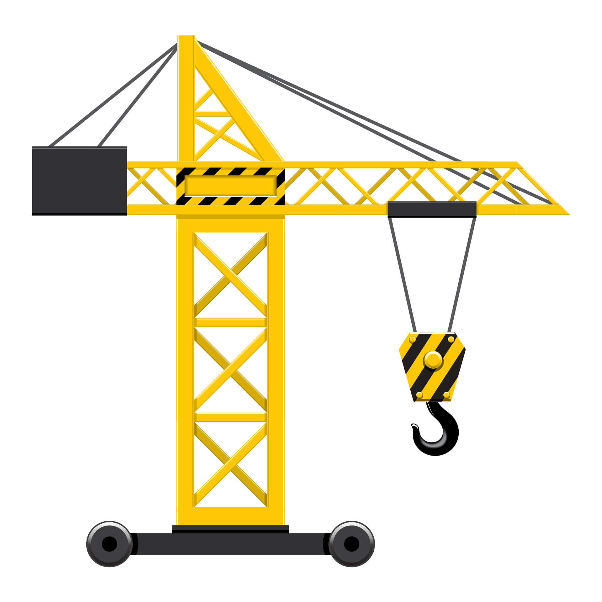 Muursticker Constructie Kraan
