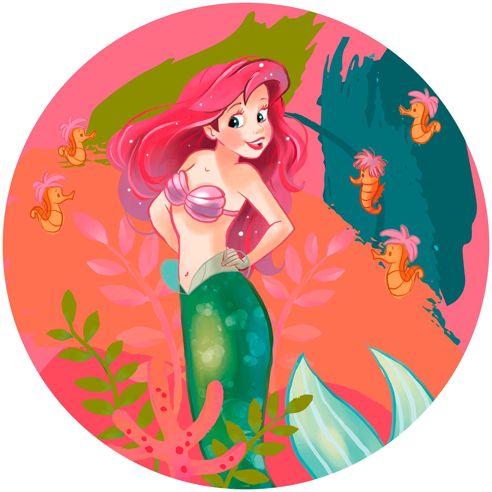 Selvklæbende tapet - Ariel Happy Coral - 125 x 125 cm