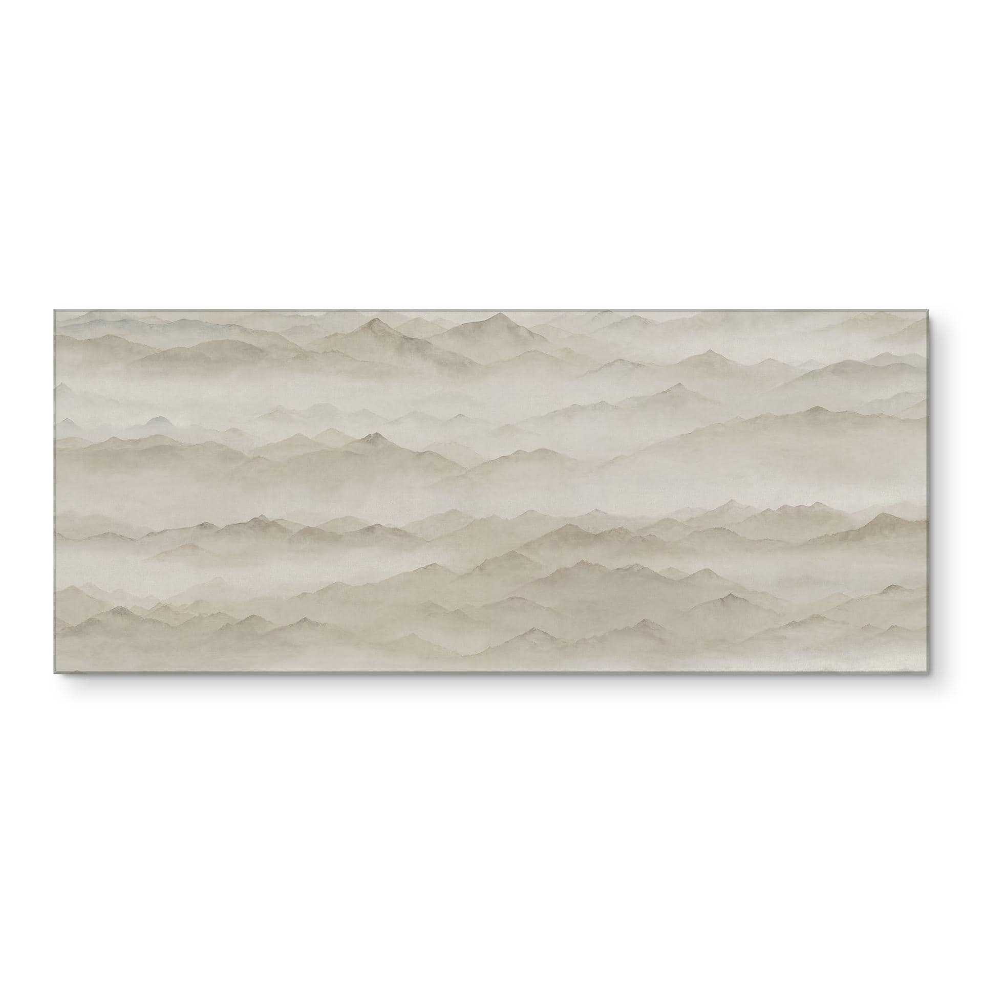 Pannello da Cucina Roerich Peaks - Paesaggio Montano Beige - Sir Edward x Grigory Gladarev