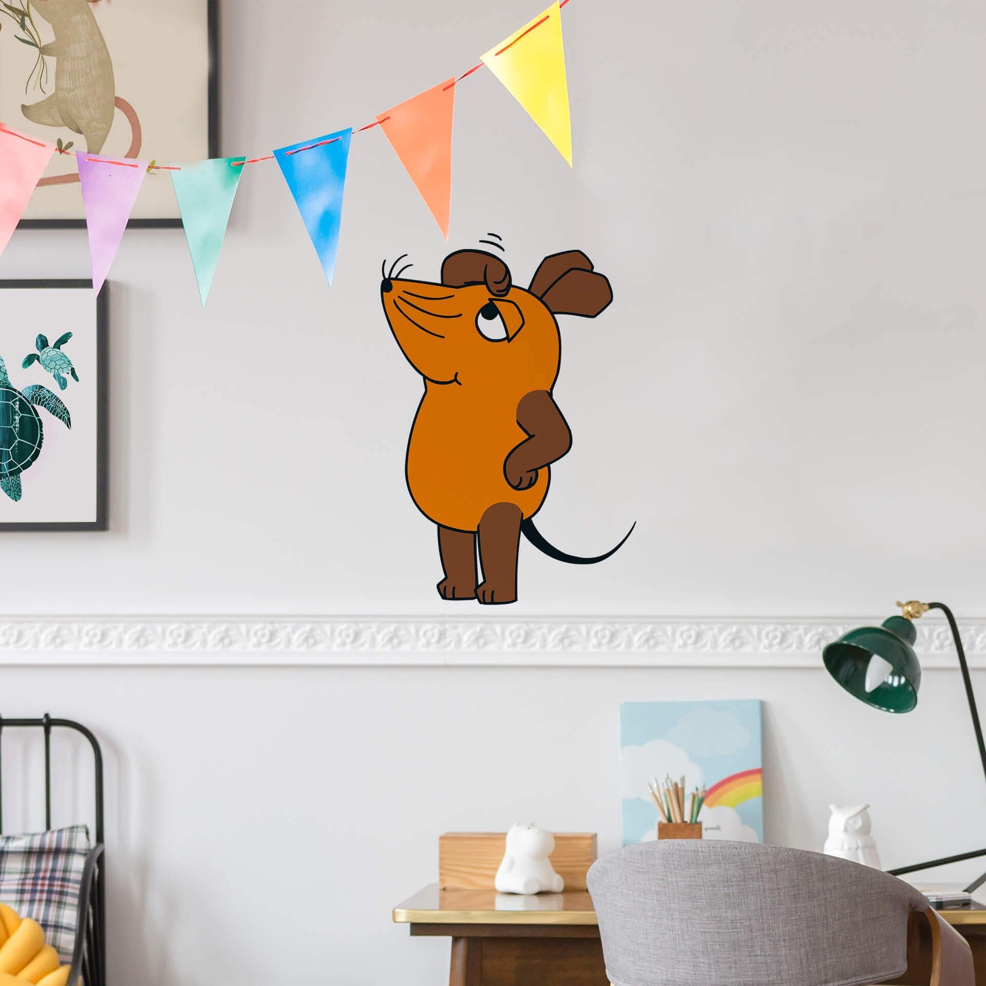 Muursticker De Muis denkt na