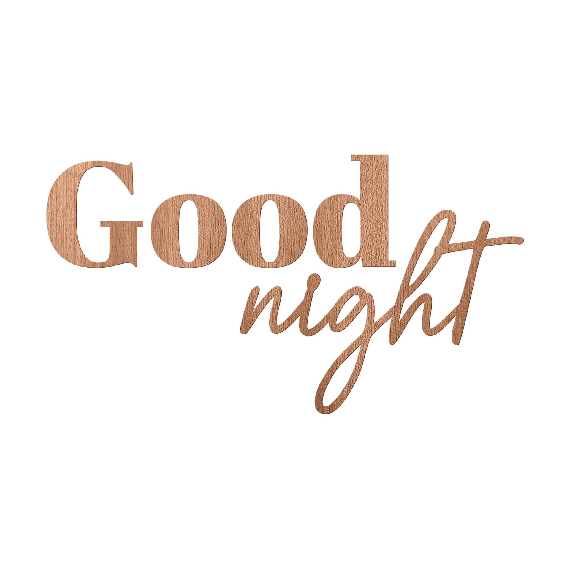Decoro in legno Good Night